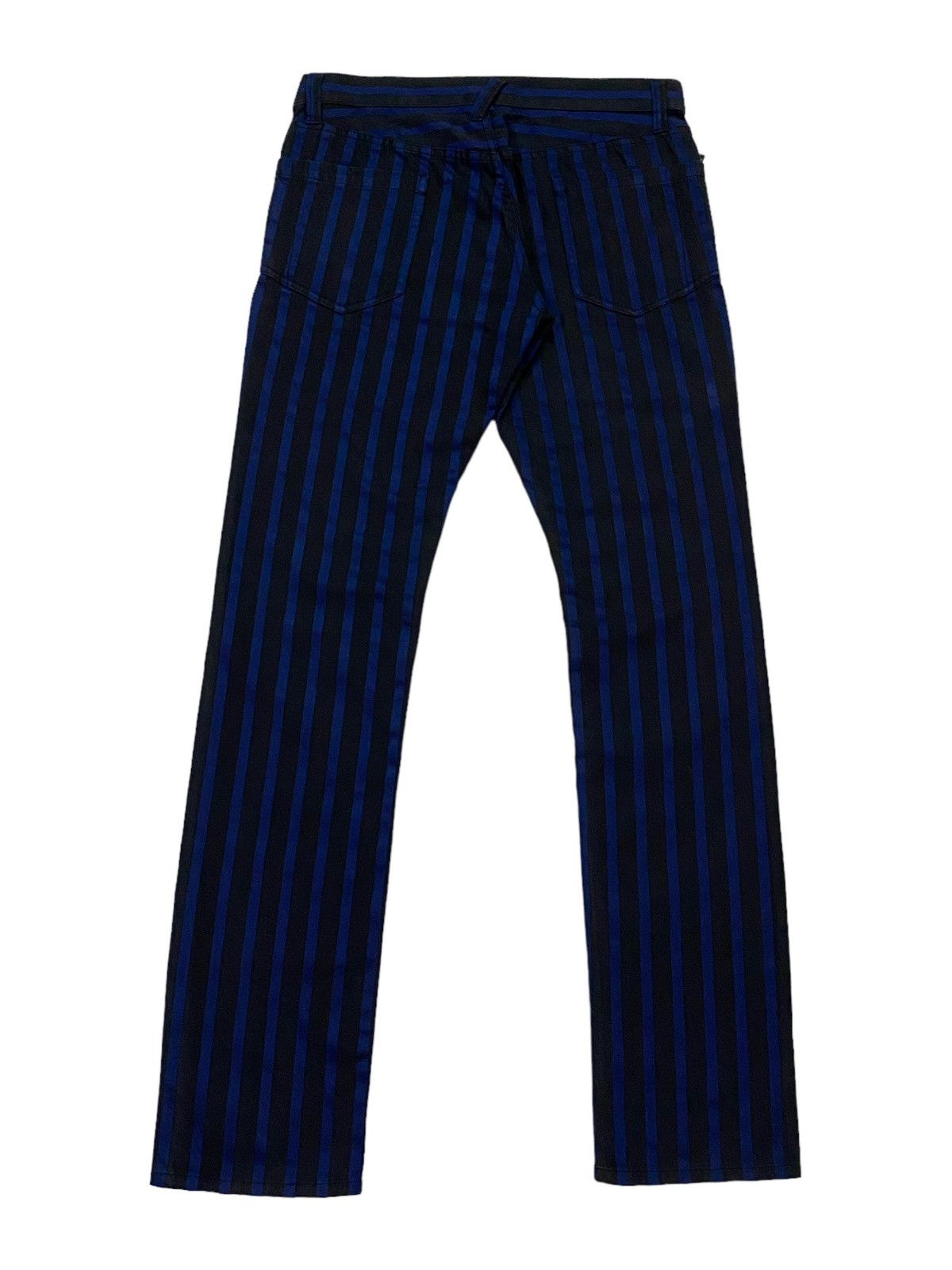 PPFM PPFM Striped Black And Blue Jeans Size US 32 / EU 48 - 3 Thumbnail