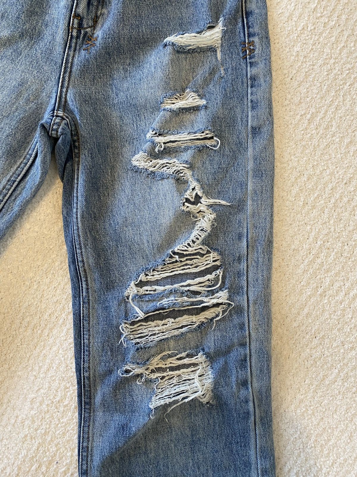 Ksubi Ksubi Playback Lifetime Dragged High-Rise Jeans Distressed Size 27" / US 4 / IT 40 - 11 Thumbnail