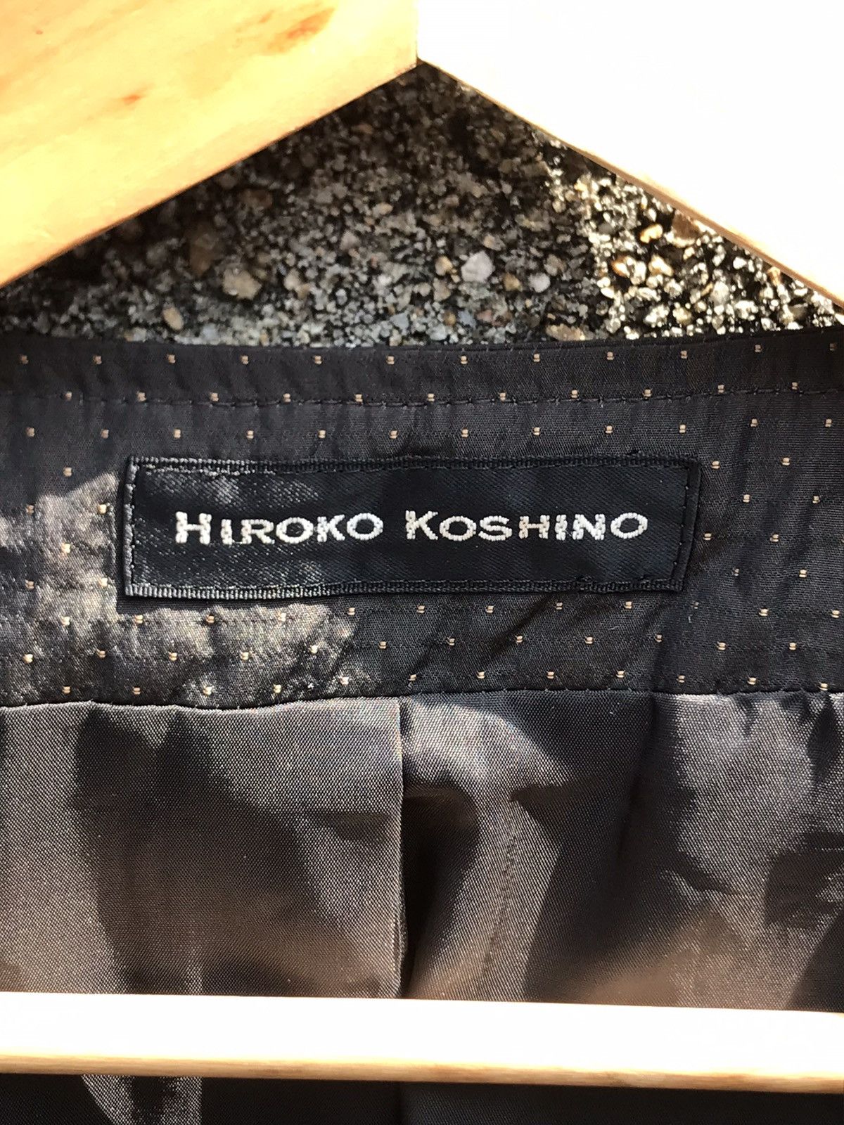 Hiroko Koshino Homme × Japanese Brand Vintage Hiroko Koshino Herringbone Wool Cropped Jacket Size XS / US 0-2 / IT 36-38 - 6 Thumbnail