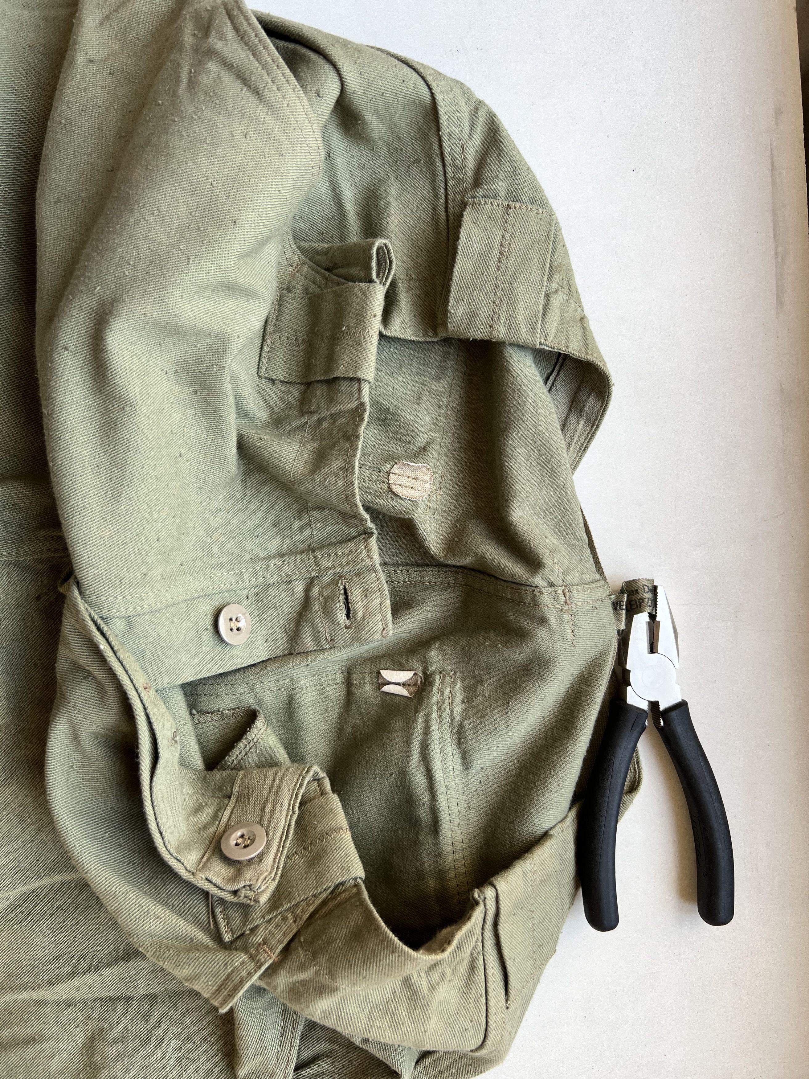 Other Military Cargo 1960s Cotton Hemp Pant Size US 32 / EU 48 - 5 Thumbnail