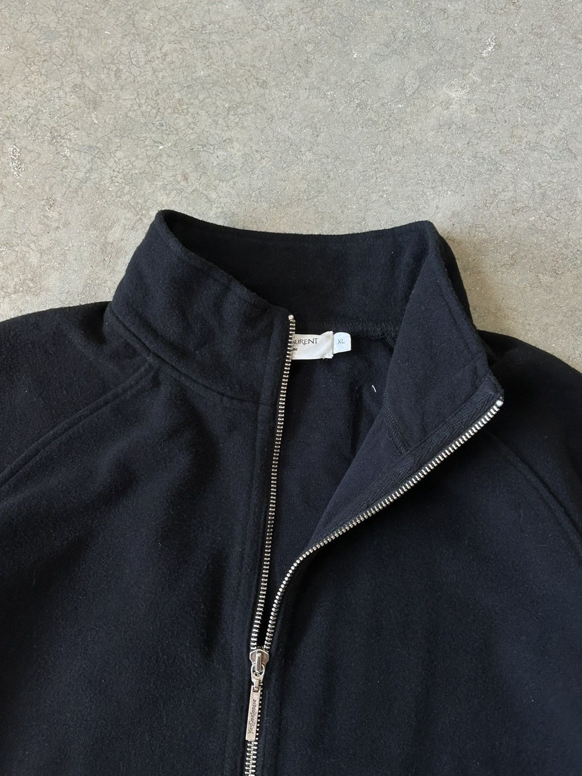 Yves Saint Laurent 90s Vintage Yves Saint Laurent YSL Fleece Zip Sweatshirt Size US XL / EU 56 / 4 - 8 Thumbnail