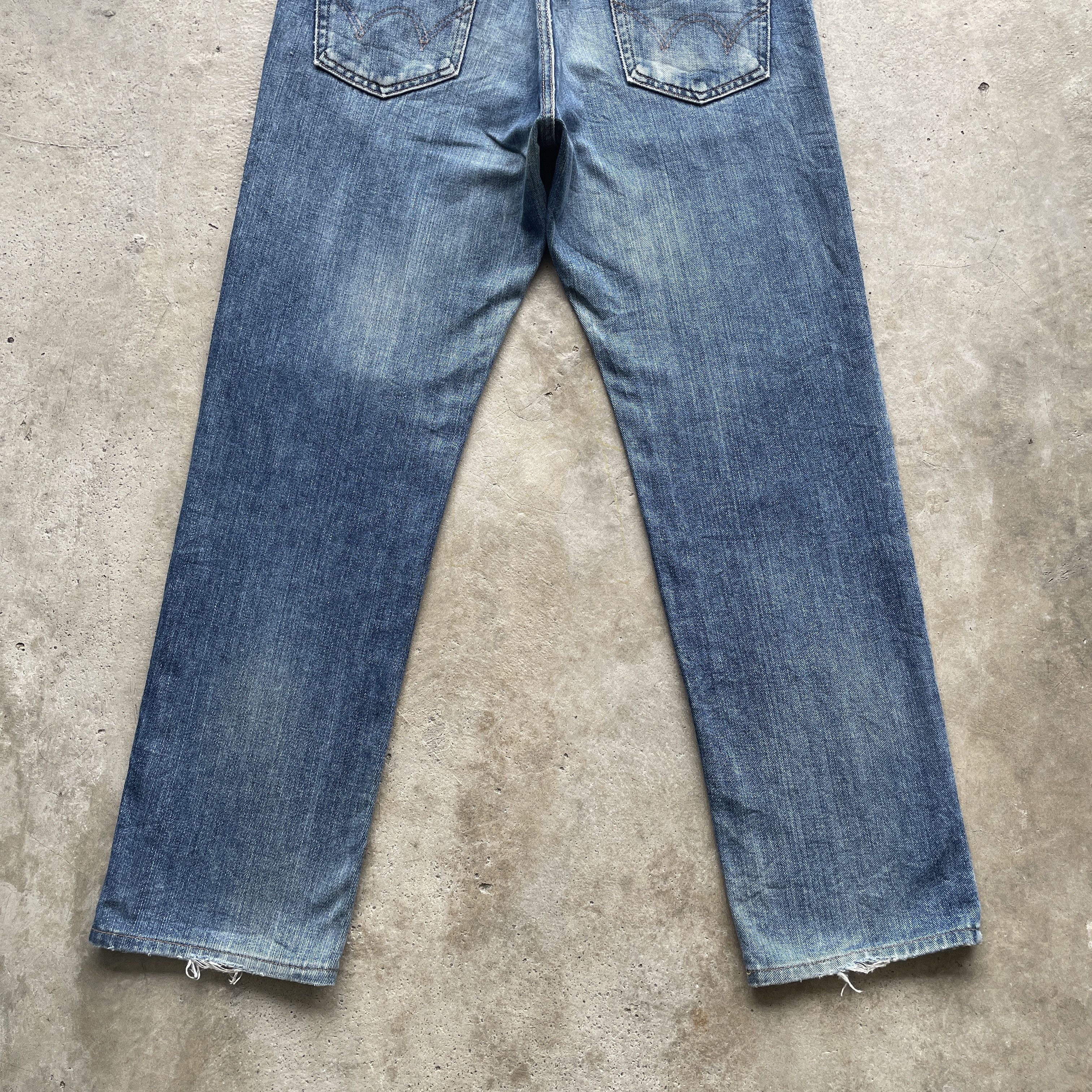 Edwin × Japanese Brand × Jean W32 VINTAGE EDWIN FADED JEANS MADE IN JAPAN DISTRESSED PANTS Size US 32 / EU 48 - 11 Thumbnail