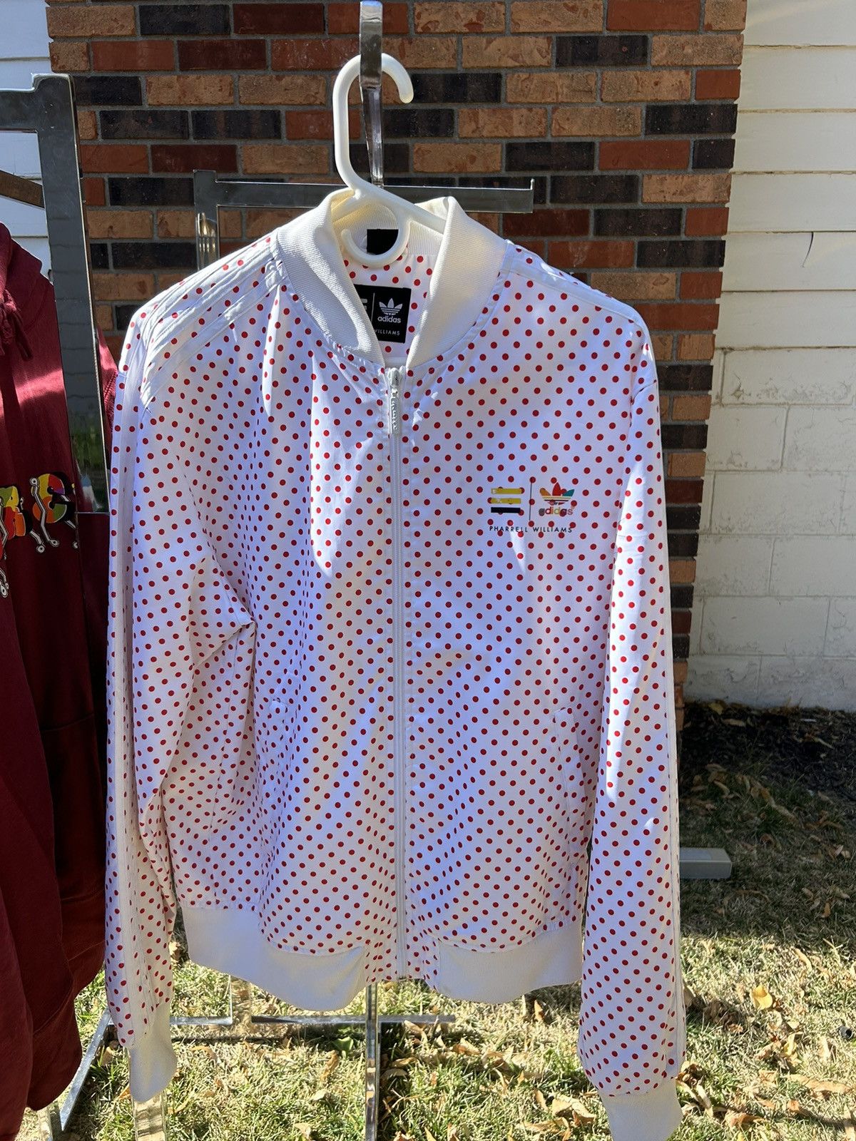 Adidas pharrell polka dot jacket on sale