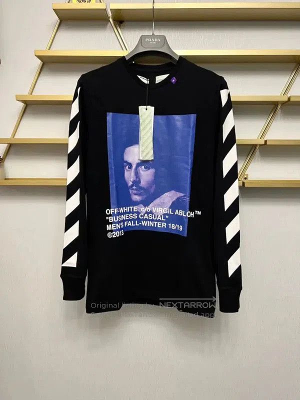 Off-White Off-White Black Long Sleeve Men's Top . Size US S / EU 44-46 / 1 - 1 Thumbnail