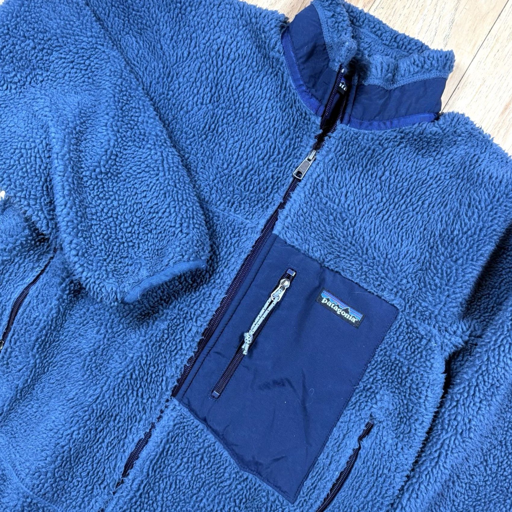 Patagonia VINTAGE Patagonia Retro-X Jacket Deep Pile Fleece Mens Small USA Made Blue Size US S / EU 44-46 / 1 - 2 Thumbnail