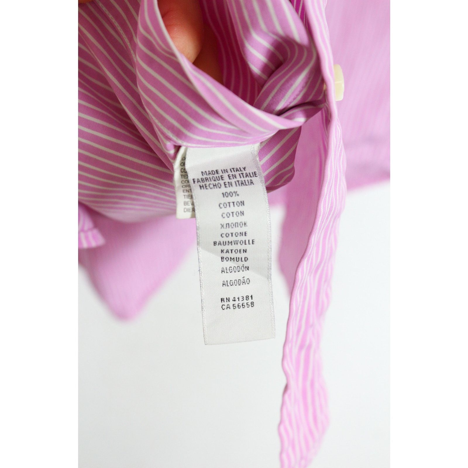 Ralph Lauren Black Label Ralph Lauren Black Label Pink Striped Shirt 14 1/2 Size US M / EU 48-50 / 2 - 4 Thumbnail