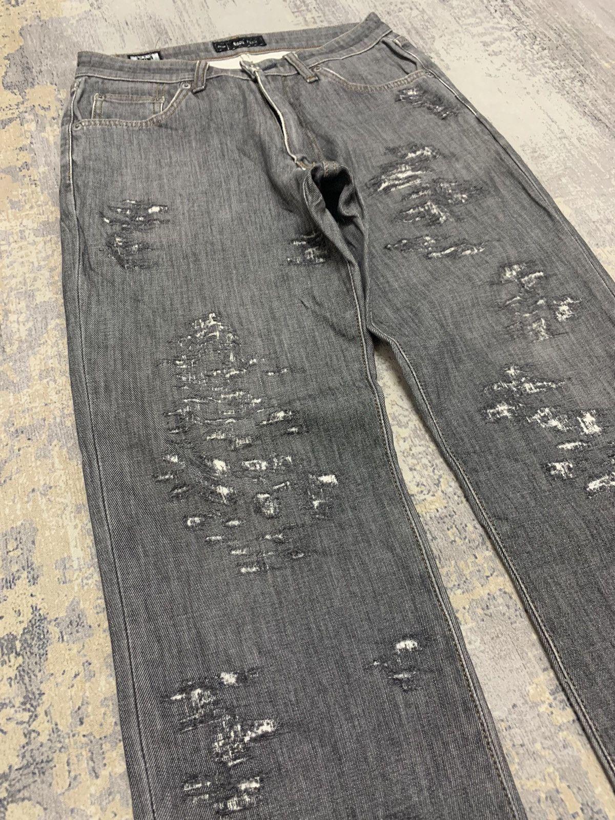 Japanese Brand Vintage Edwin Distressed Denim Kapital Boro Style 30x28 Size US 30 / EU 46 - 4 Thumbnail