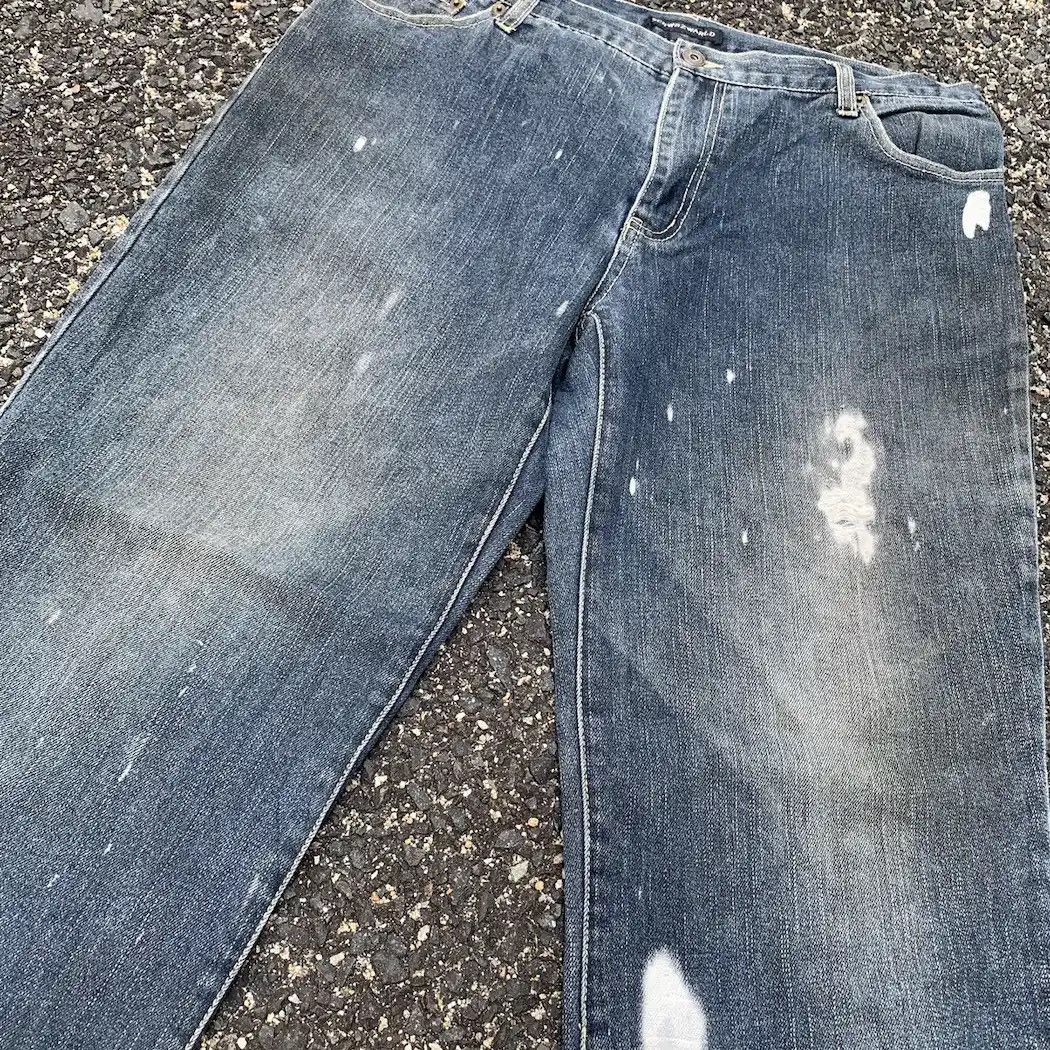 Edition Japan SCHWRZWARLD JAPAN Jeans Bleach 34x30 Faded Denim Baggy Pants Size US 34 / EU 50 - 6 Thumbnail