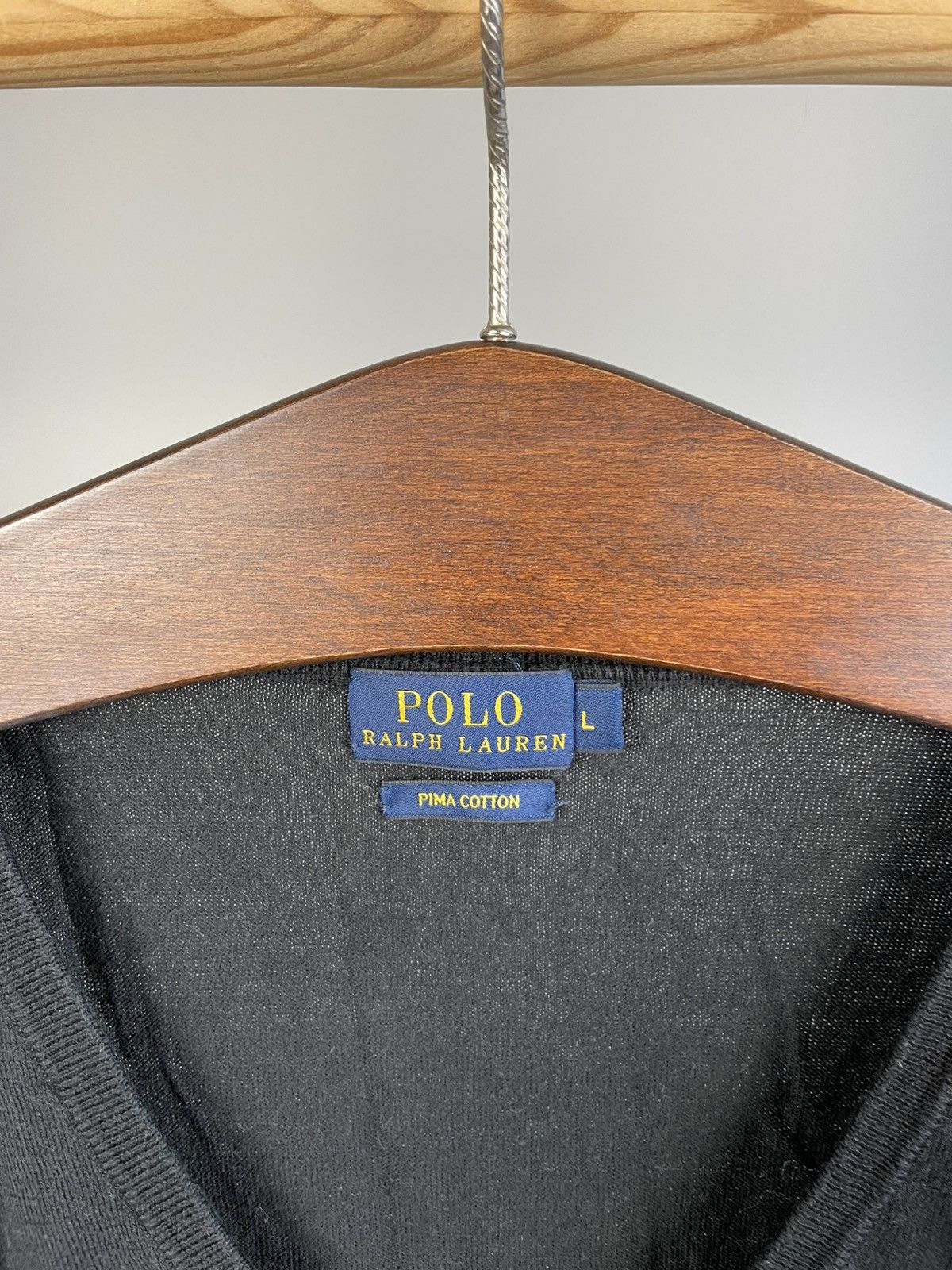 Polo Ralph Lauren Polo Ralph lauren v neck cotton sweater size L Size L / US 10 / IT 46 - 7 Thumbnail