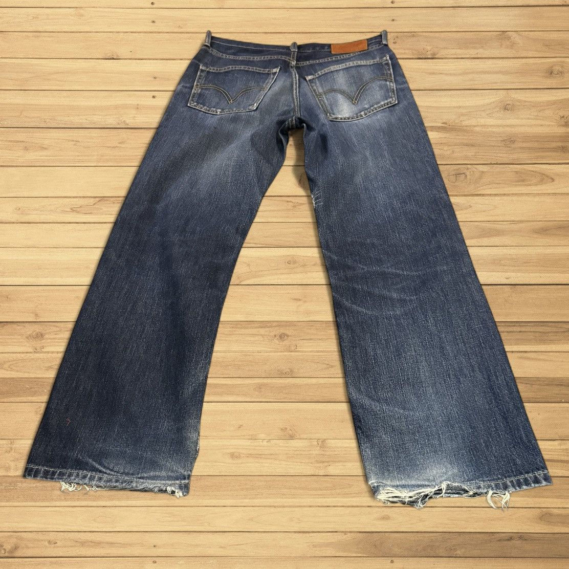 Levi's Vintage Clothing 🔥🇯🇵 Vintage 90s Japanese Levis 502 Distressed Denim Size US 31 - 2 Thumbnail