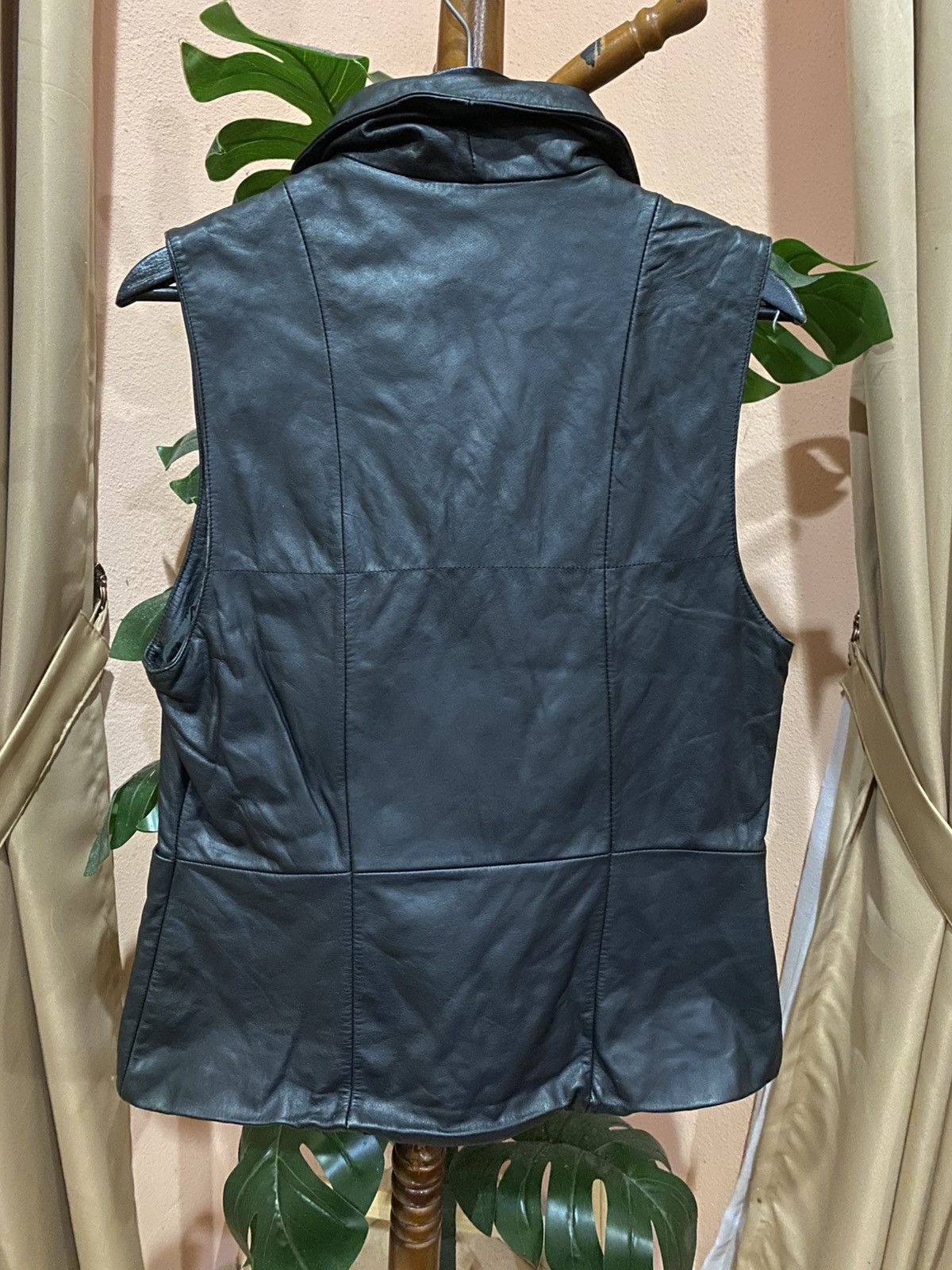 Other LEE DA Top Creation Women’s Black Leather Vest - Korean Size M / US 6-8 / IT 42-44 - 5 Thumbnail