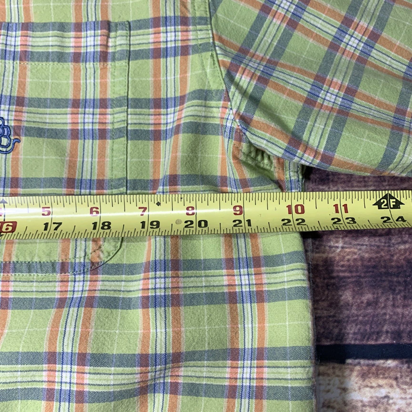 Vintage Bit and Bridle Button Down Green Plaid Shirt Mens Sz L Short Sleeve Cotton Size US L / EU 52-54 / 3 - 4 Thumbnail