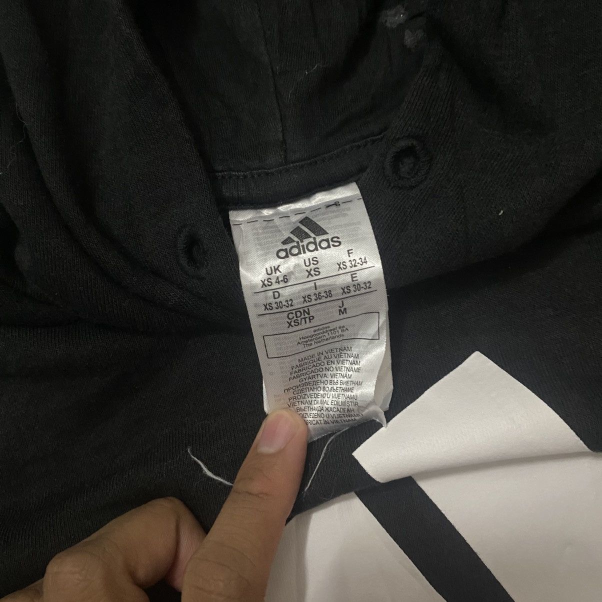 Adidas Adidas Black Hoodie Size XS / US 0-2 / IT 36-38 - 3 Thumbnail