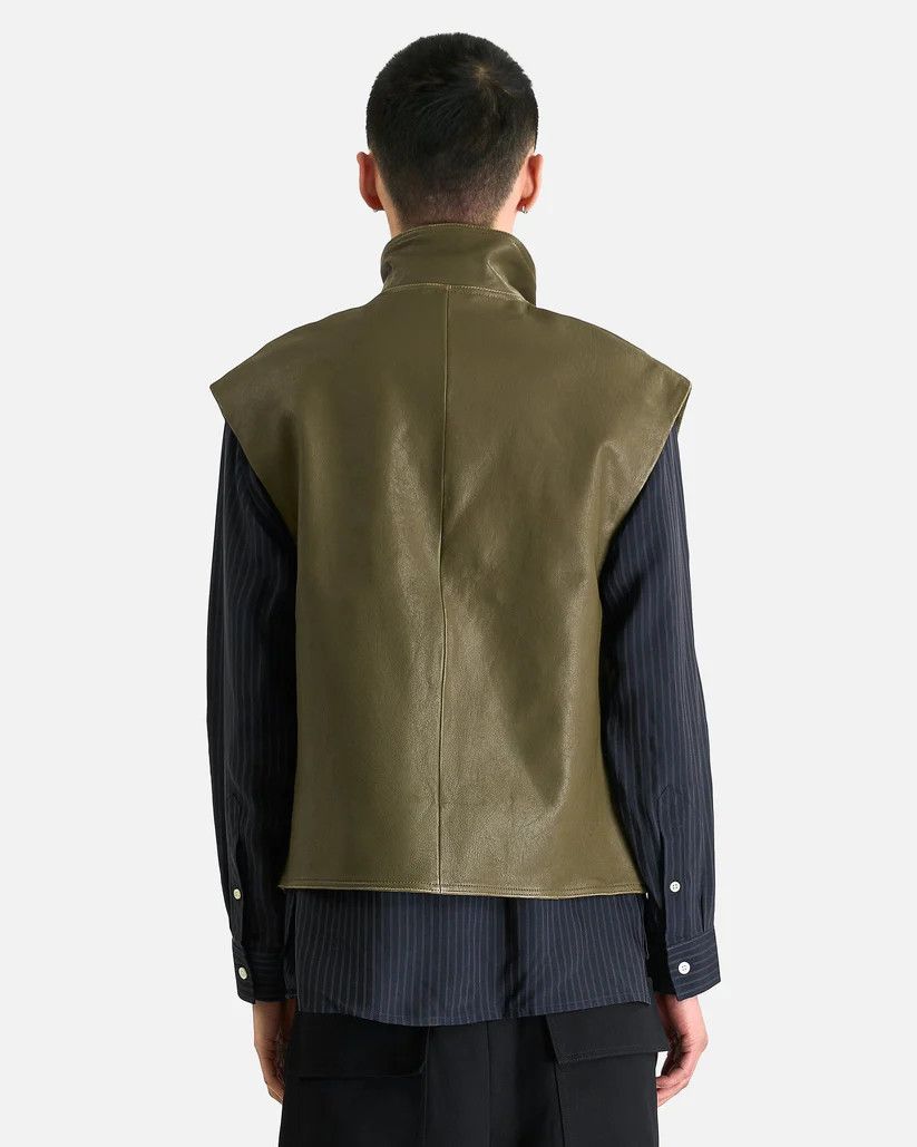 Namacheko o1s1v1r1oon0825 Evan Leather Vest in Military Green Size US M / EU 48-50 / 2 - 3 Thumbnail