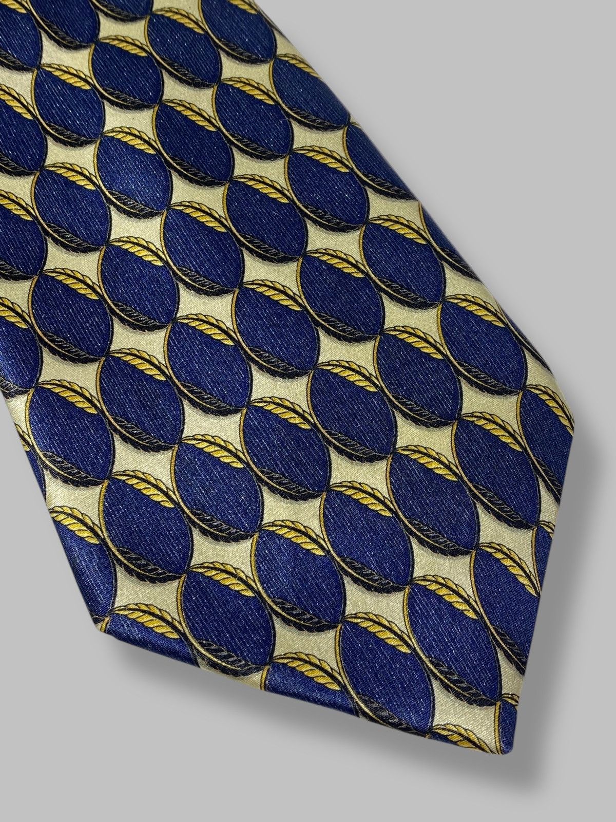 Lanvin Vintage Lanvin Silk Tie All Over Print Made in France Size ONE SIZE - 12 Thumbnail