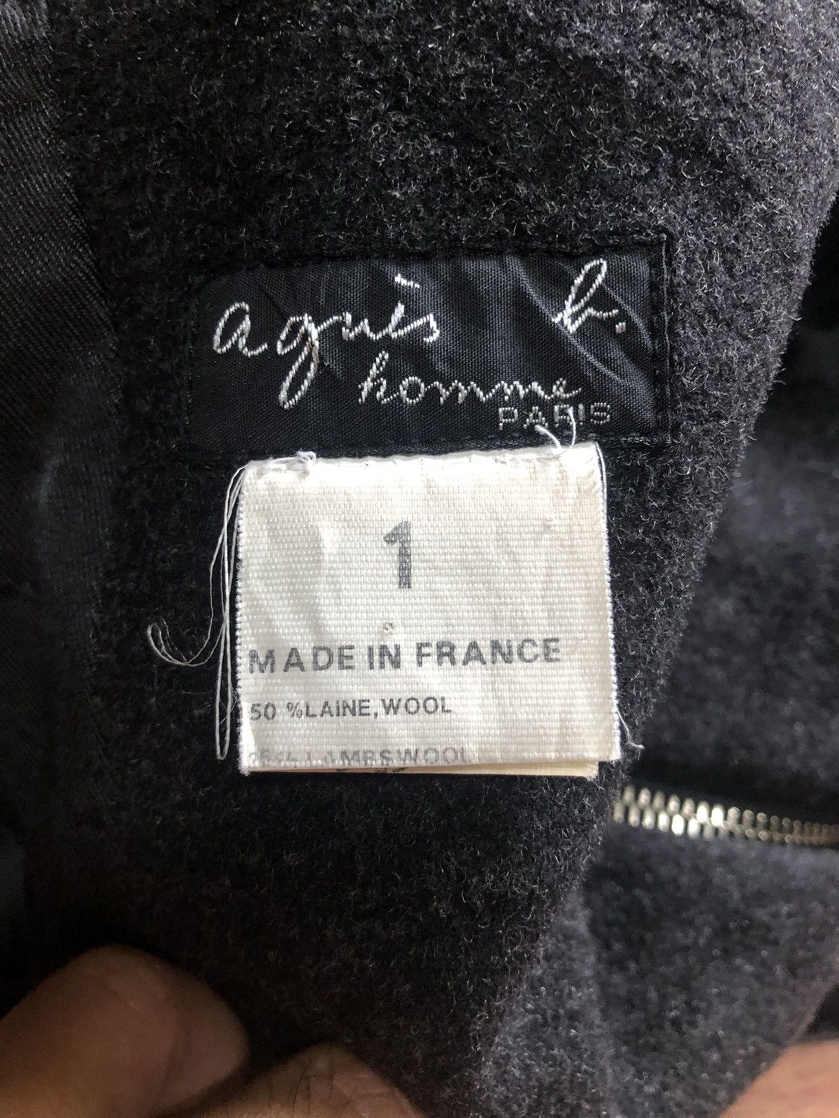 agnes b. Agness b. Riri zipper wool jacket Size US L / EU 52-54 / 3 - 3 Thumbnail
