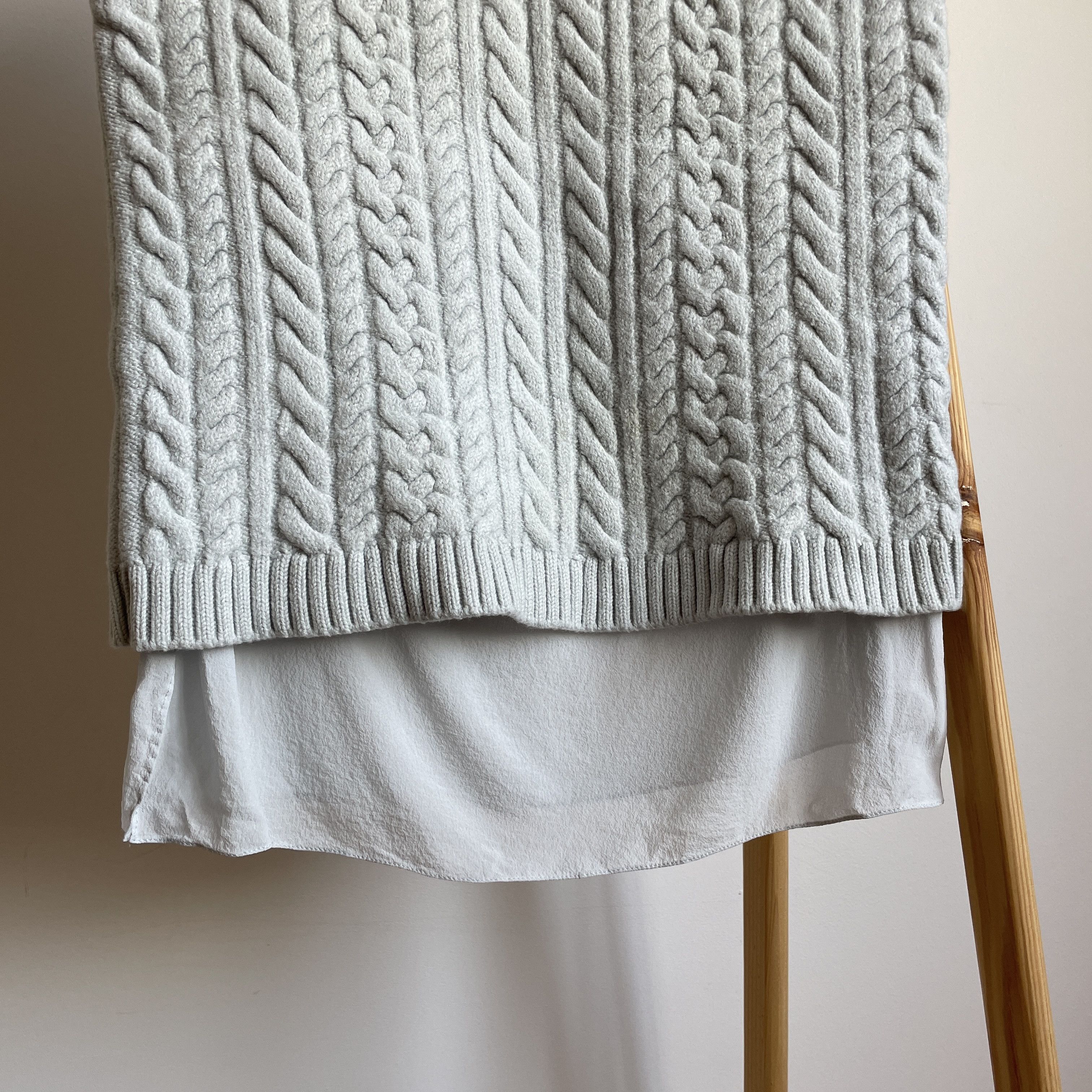 Dior Christian Dior Womens Layered Cable Knit Sleeveless Sweater Size M / US 6-8 / IT 42-44 - 5 Thumbnail