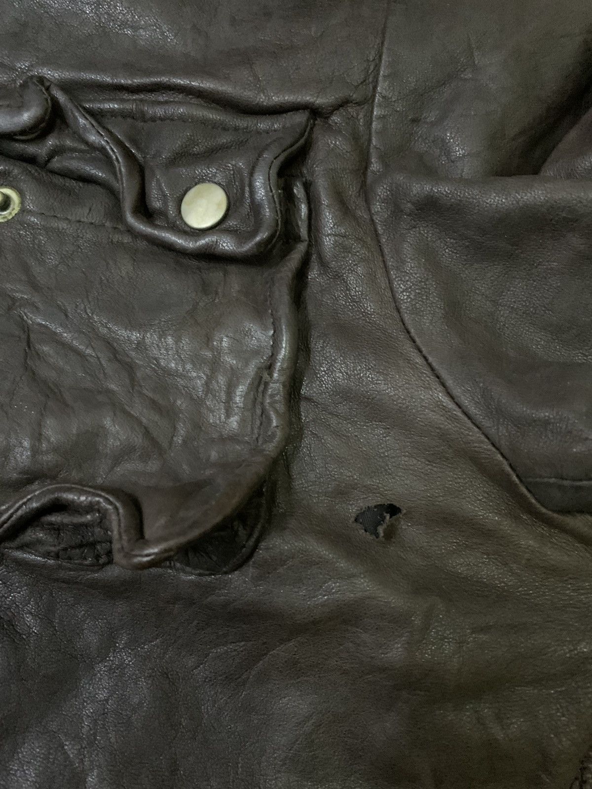 If Six Was Nine 💥Final💥Vintage Leather Tactical Hoodie Jacket Size US S / EU 44-46 / 1 - 6 Thumbnail