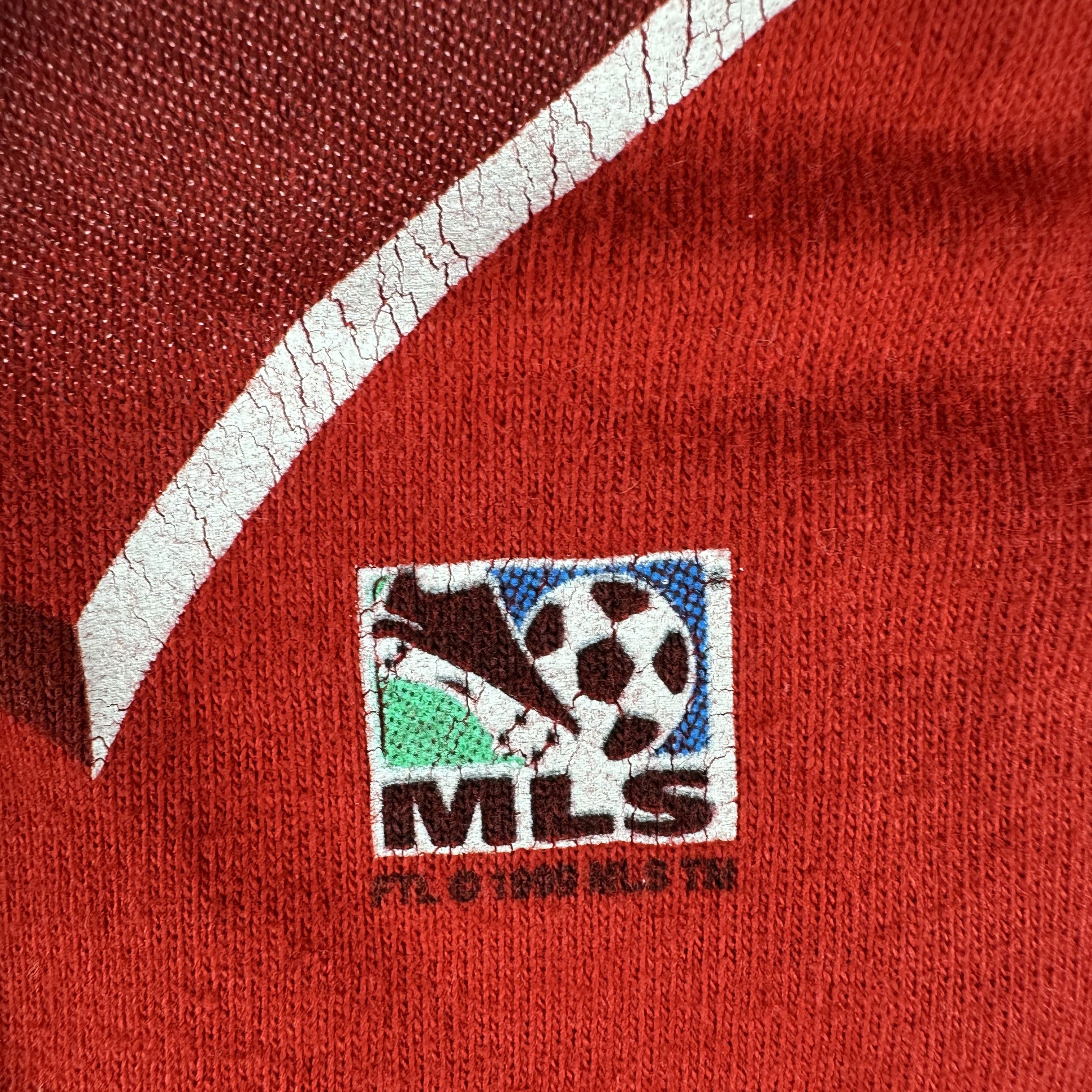 Vintage 1999 Chicago Fire FC MLS Soccer Club Single Stitch T-Shirt Size US L / EU 52-54 / 3 - 5 Thumbnail