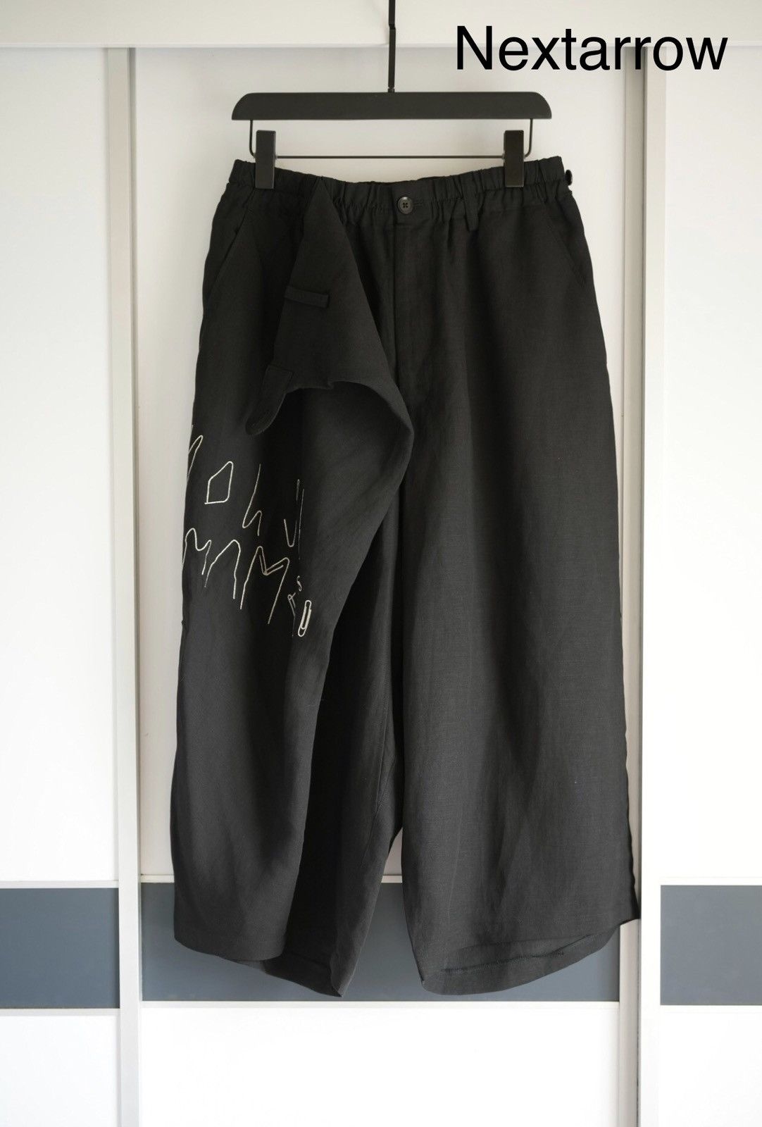 Yohji Yamamoto Yohji Yamamoto 15ss Paper Clip embroidery Wide Leg Pants Size US 32 / EU 48 - 1 Thumbnail