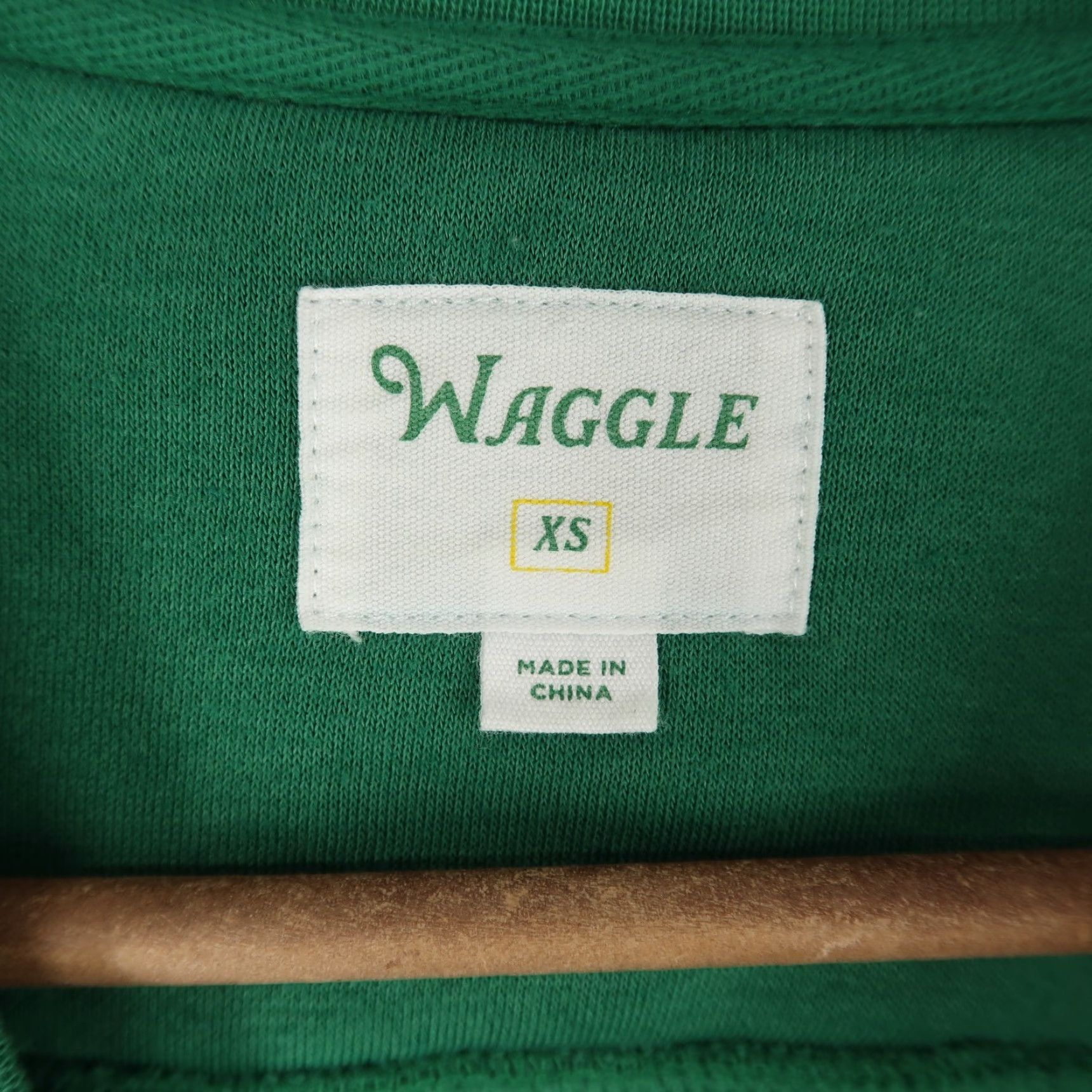 Vintage Waggle Sweatshirt Adult XS Green Chenille Patch Golf Azalea Collection Size US XS / EU 42 / 0 - 7 Thumbnail