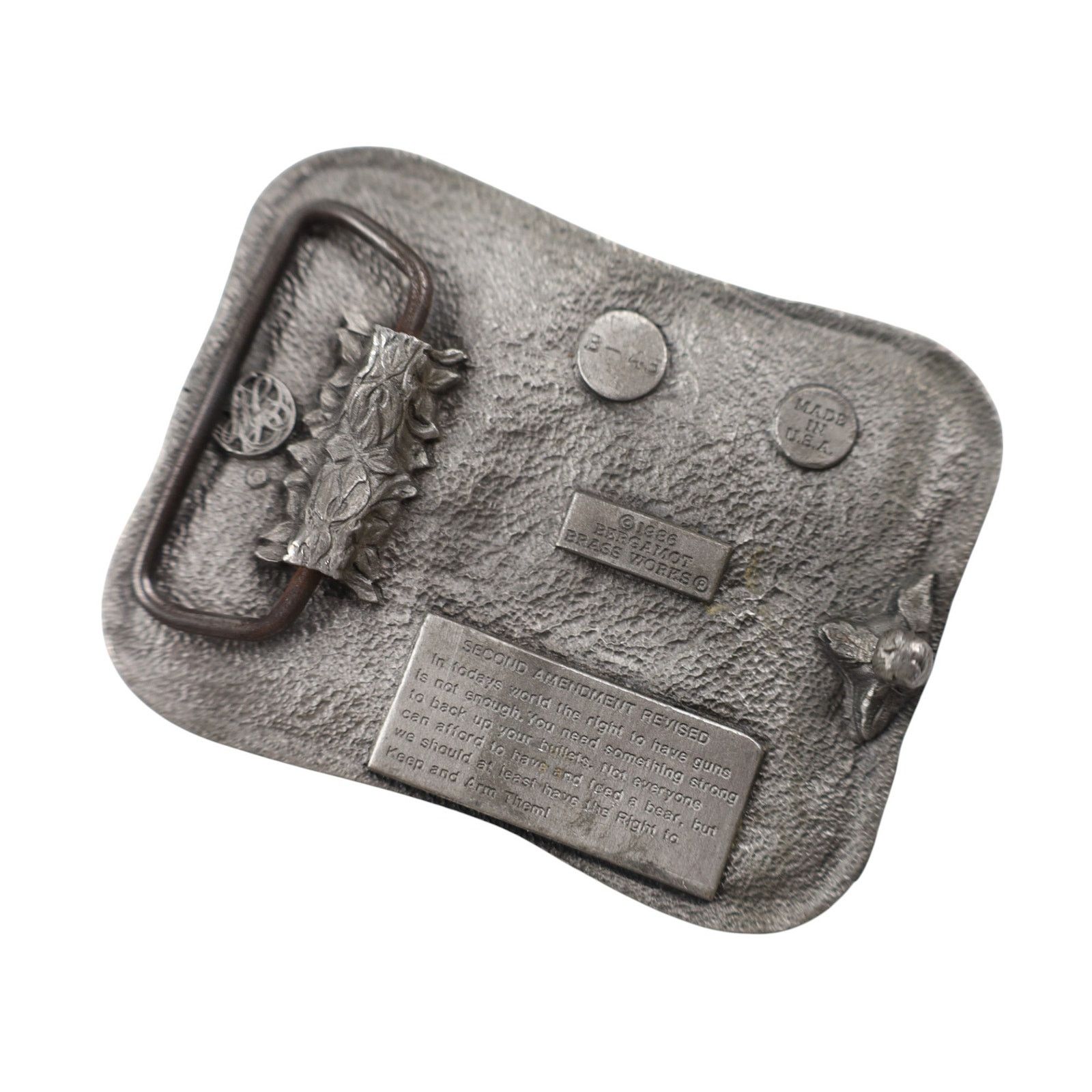 Vintage True Vintage 80s Bearbo Right to Arm Bears 3D Belt Buckle Size ONE SIZE - 4 Thumbnail