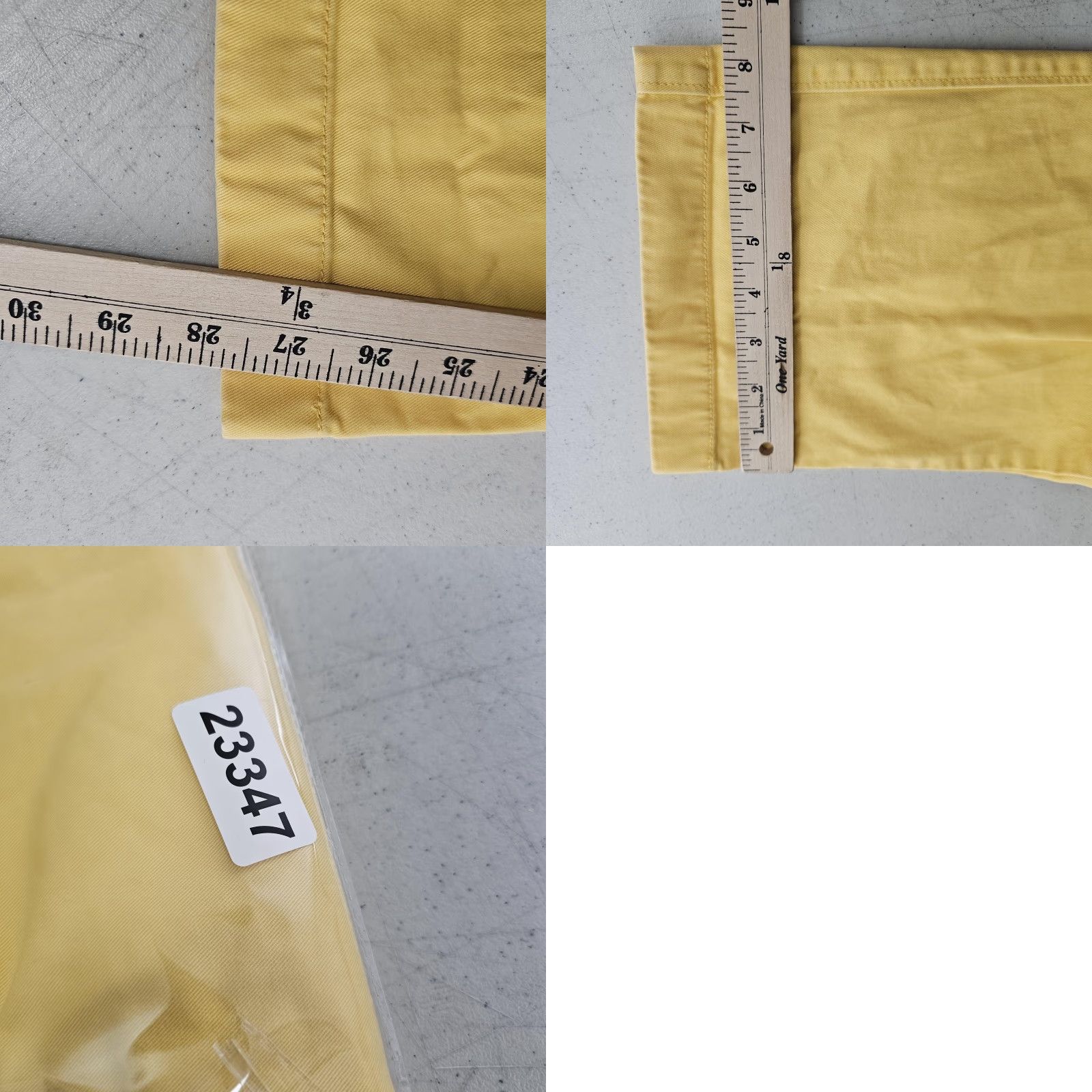 J.Crew J.Crew Chino Pants Mens 34X28 Yellow Cotton Classic Straight Flat Front Casual Shirt Pants? Size US 34 / EU 50 - 9 Thumbnail