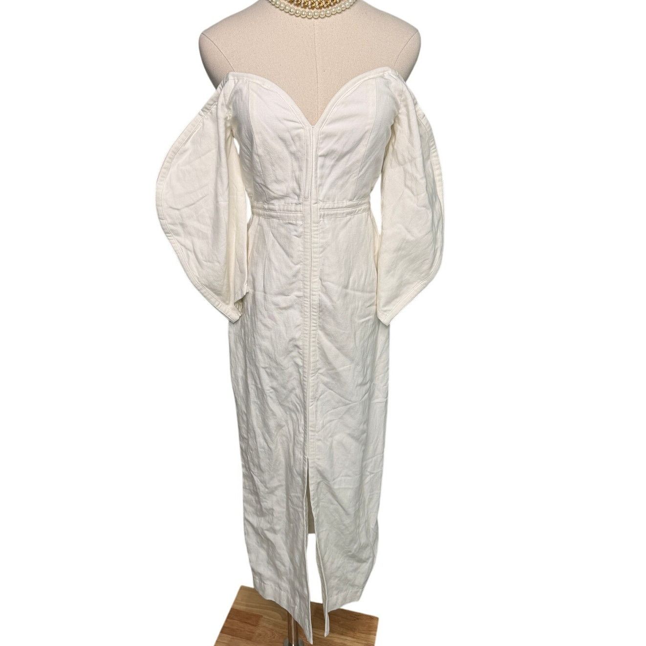 Mara Hoffman Mara Hoffman Leonara puff sleeve midi dress white size 00 Size XXS / US 00 / IT 34 - 7 Thumbnail