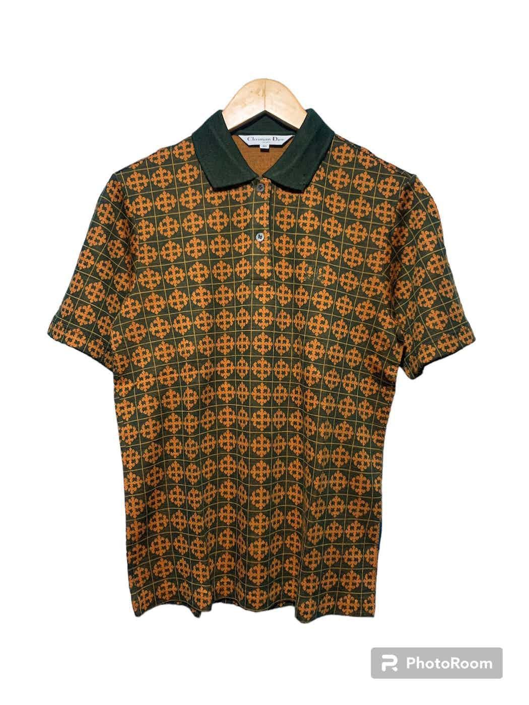 Vintage Christian dior sport full print polo shirt