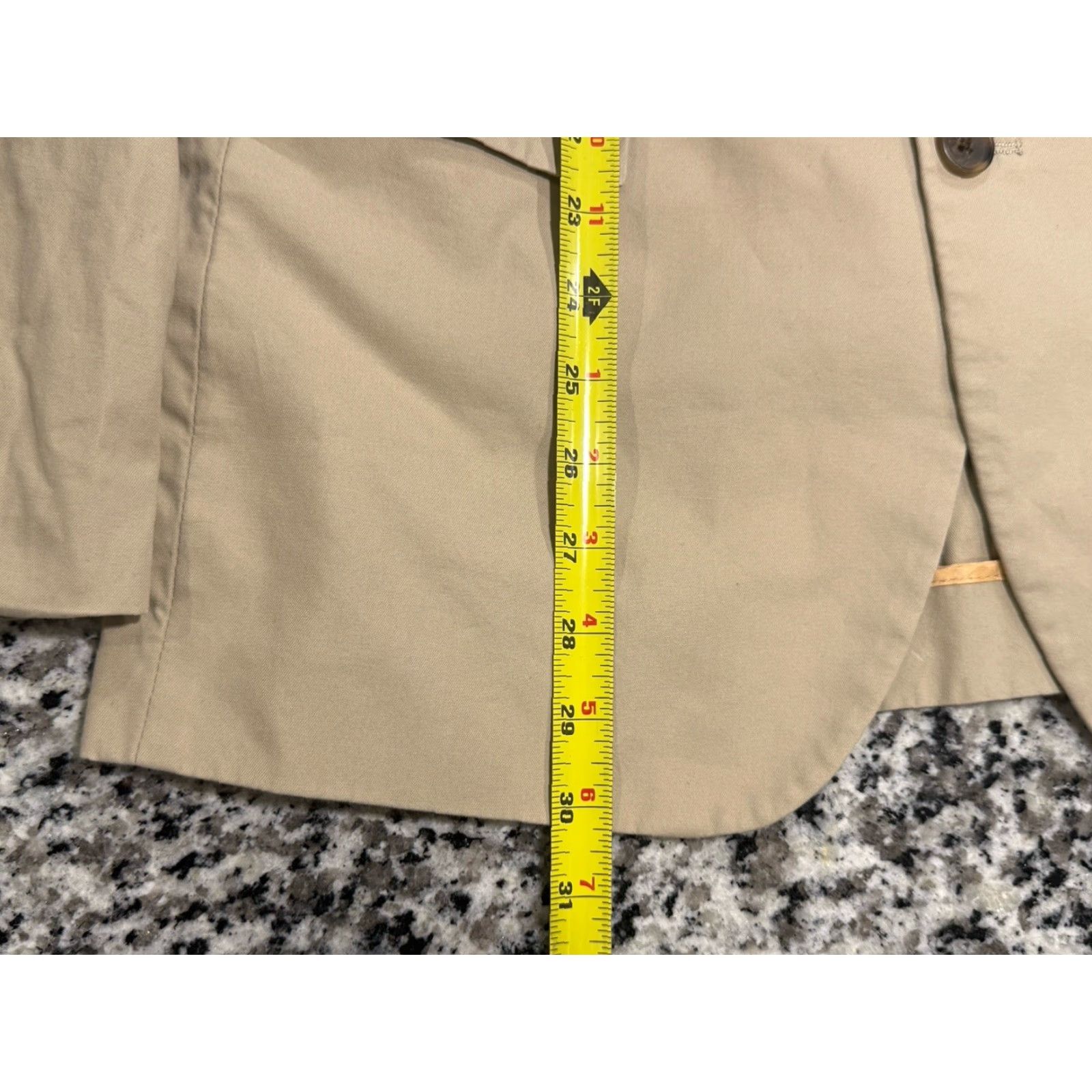 J.Crew J.CREW Blazer Adult 40R Beige Cotton Slim Notch Lapel Double-Vented Mens Size 40R - 5 Thumbnail