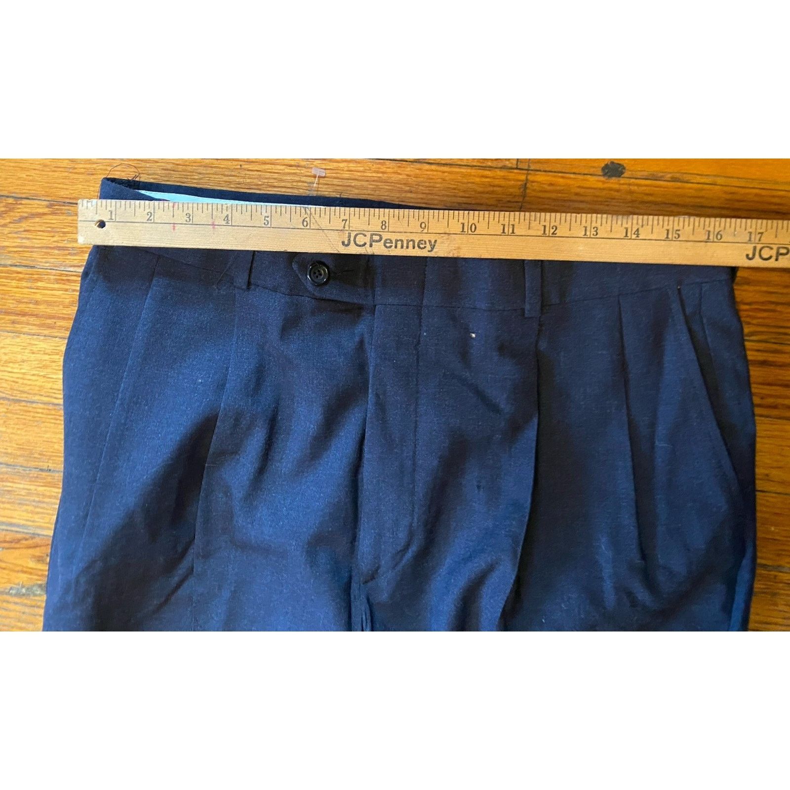Evan Picone NWT USA Evan Picone Men’s Navy Pants Wool W36 Unfinished Hem Size US 36 / EU 52 - 5 Thumbnail