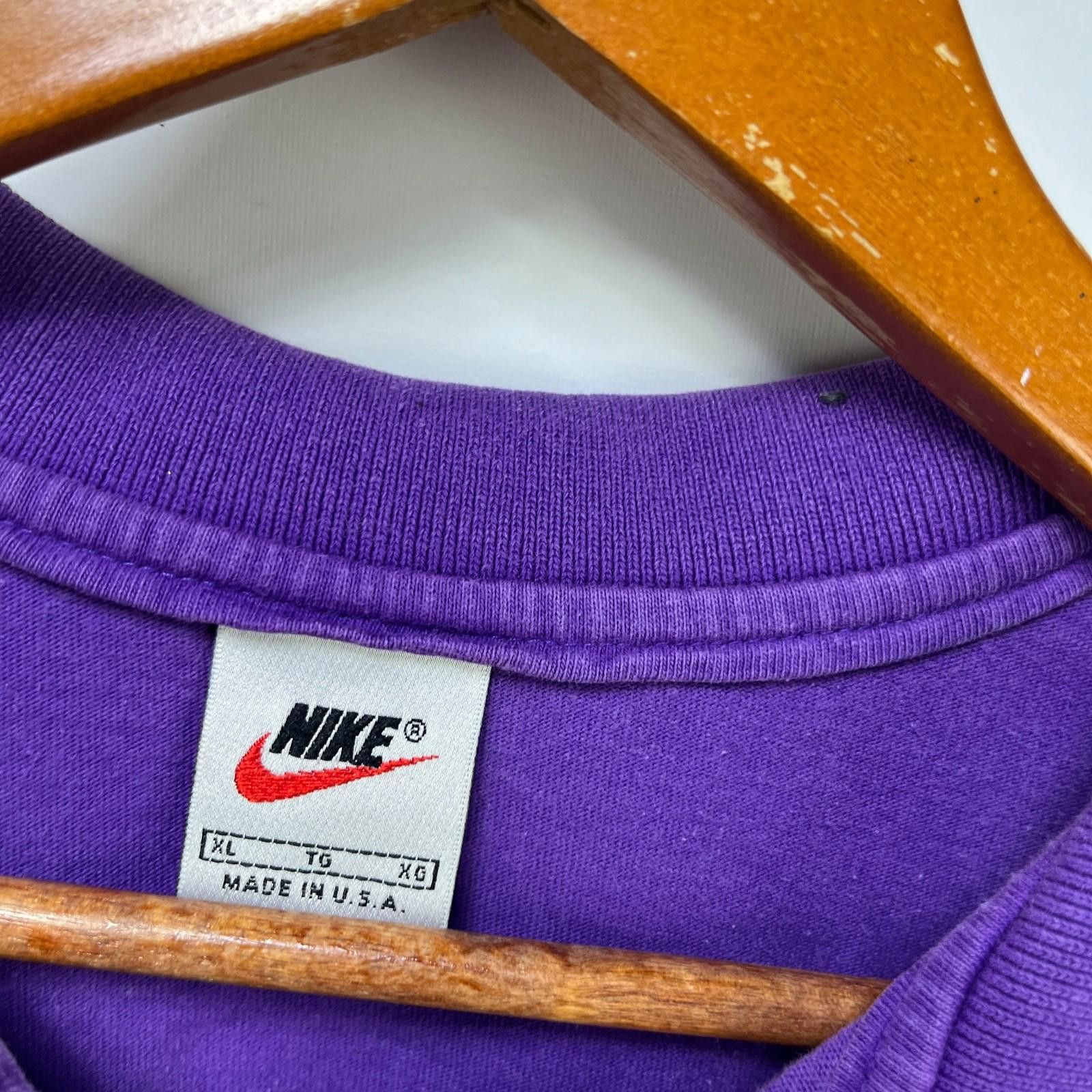 Nike Vintage 90s Nike Golf Swoosh Polo Purple Shirt XL Size US XL / EU 56 / 4 - 4 Thumbnail