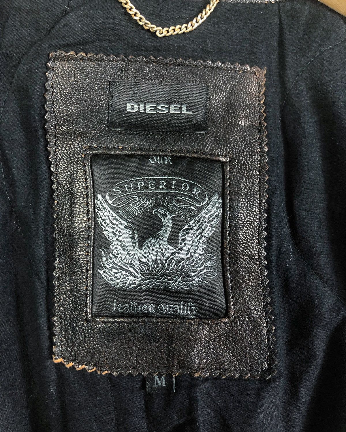 Diesel Rare Vintage Diesel Lambskin Leather Jacket Size US M / EU 48-50 / 2 - 15 Thumbnail