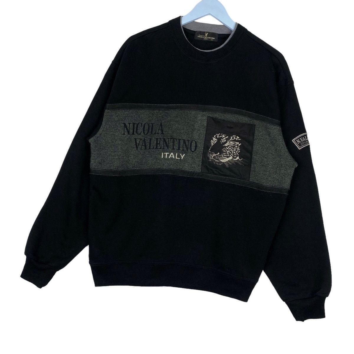 Designer × Vintage Nicola Valentino Sweatshirt Crewneck Pullover Jumper Size US M / EU 48-50 / 2 - 3 Thumbnail