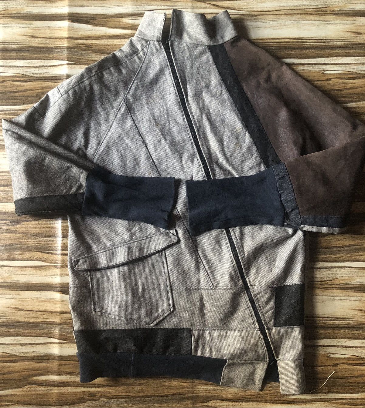 Japanese Brand Custom Asymmetrical Reworked Multi-Paneled Denim KOZABURO Size US M / EU 48-50 / 2 - 4 Thumbnail