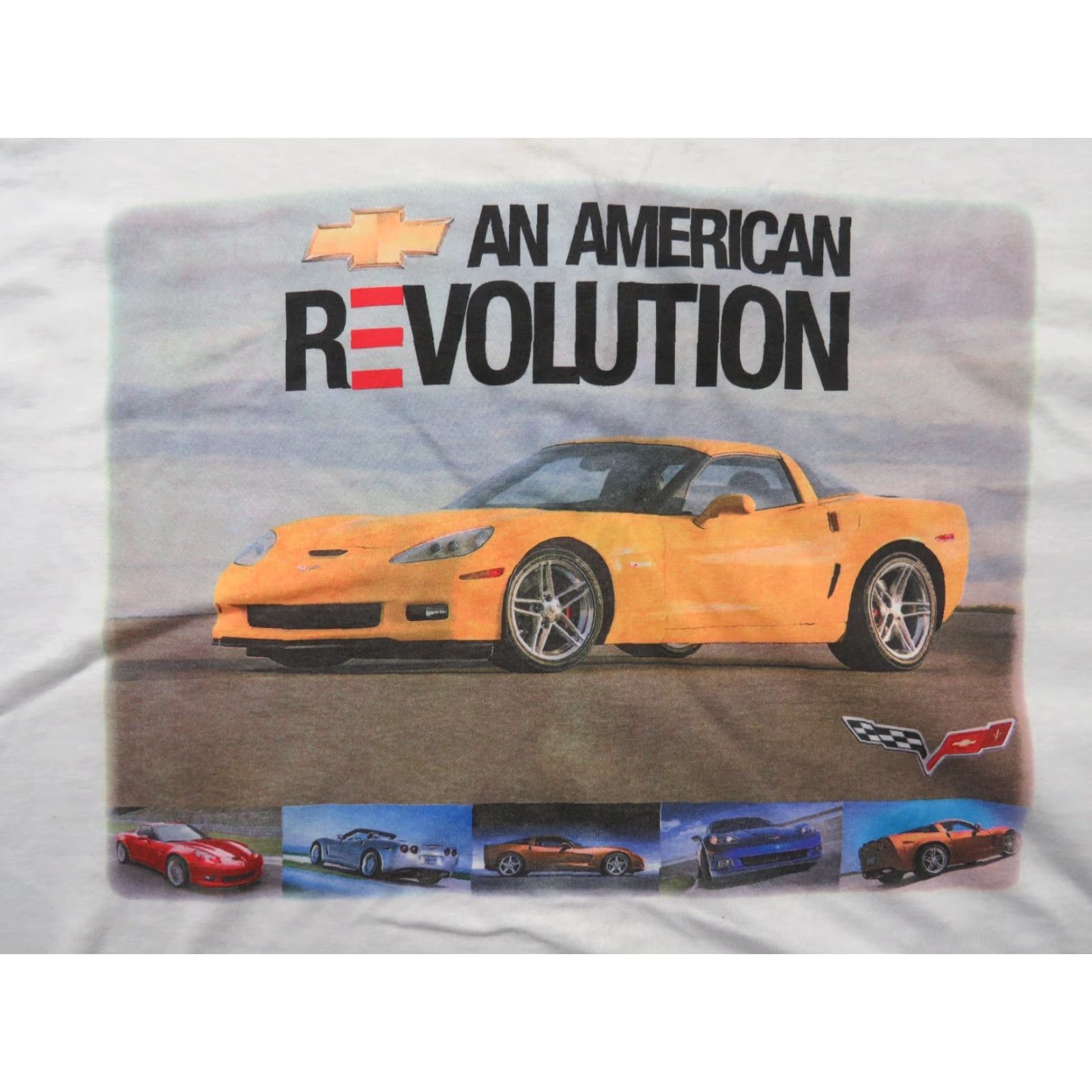 Anvil VTG 2XL Chevy Dealer Corvette An American Revolution Anvil T-Shirt Adult Men Size US XXL / EU 58 / 5 - 7 Thumbnail