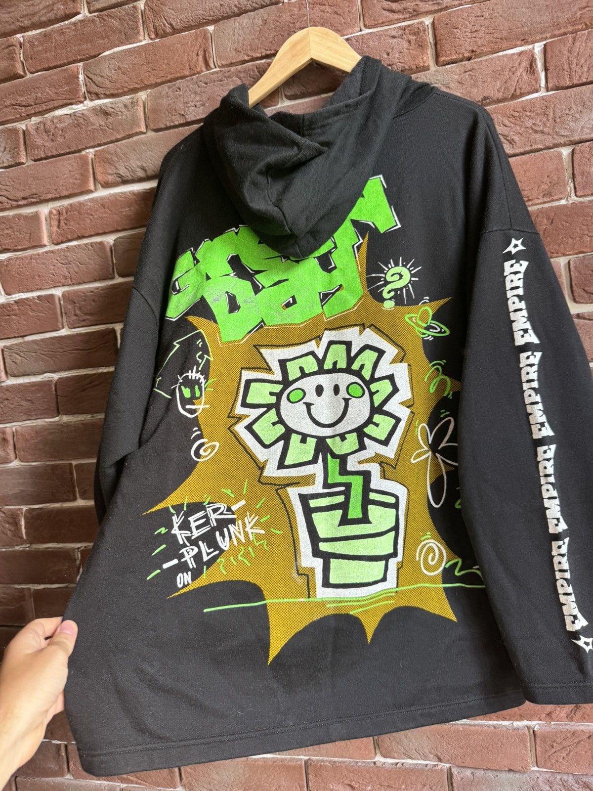 Vintage Very Rare Vintage 90s Green Day Insomniac Punk Band hoodie Size US XL / EU 56 / 4 - 5 Thumbnail