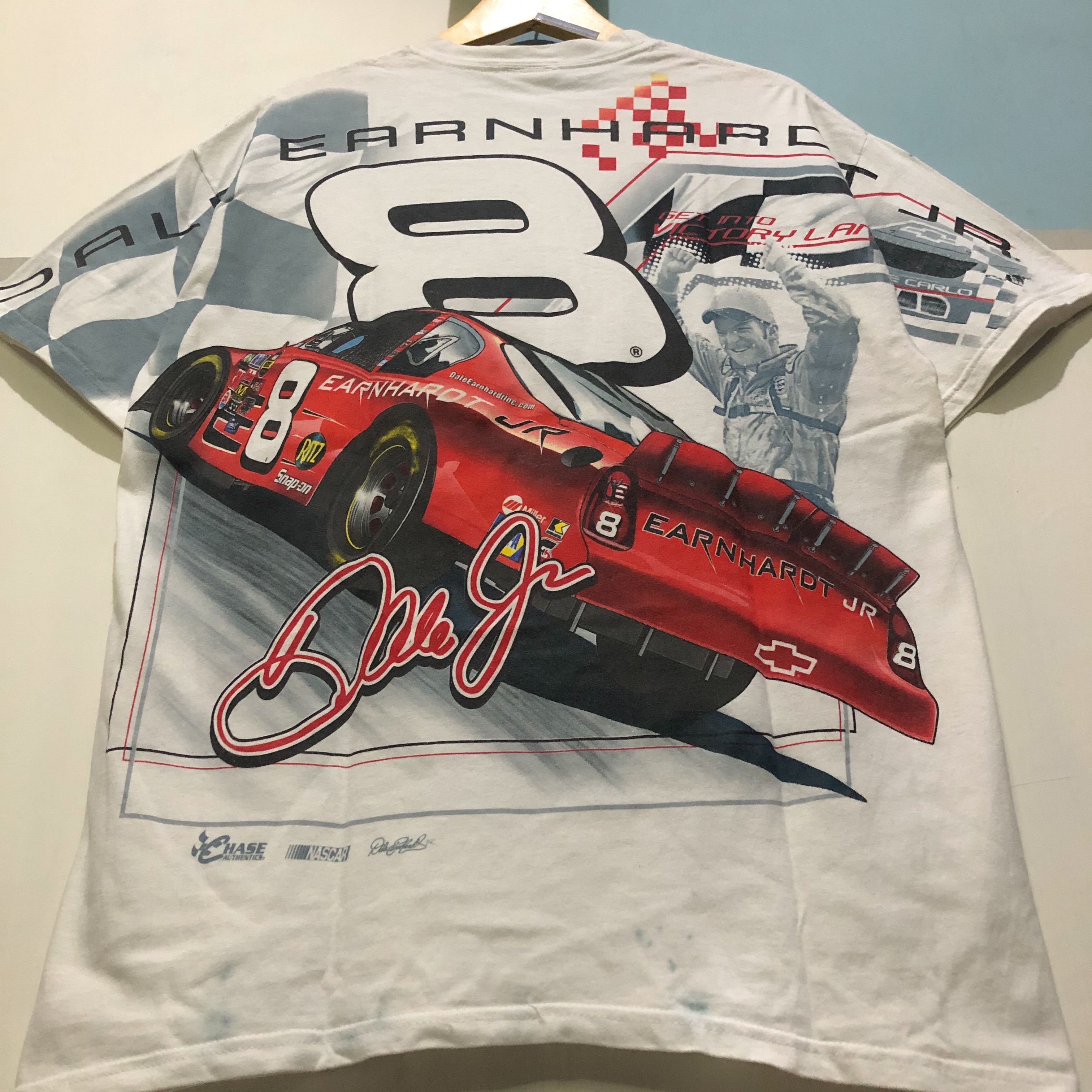 Chase Authentics Vintage Dale Earnhardt Jr All Over Print NASCAR T-Shirt Size US L / EU 52-54 / 3 - 11 Thumbnail