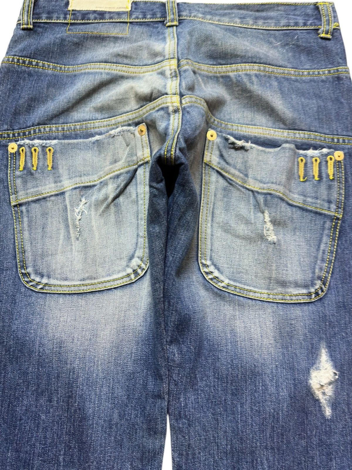 Doublet Vintage Double Standard Tough Serged Fly Hidden Seam Denim Size US 31 - 5 Thumbnail