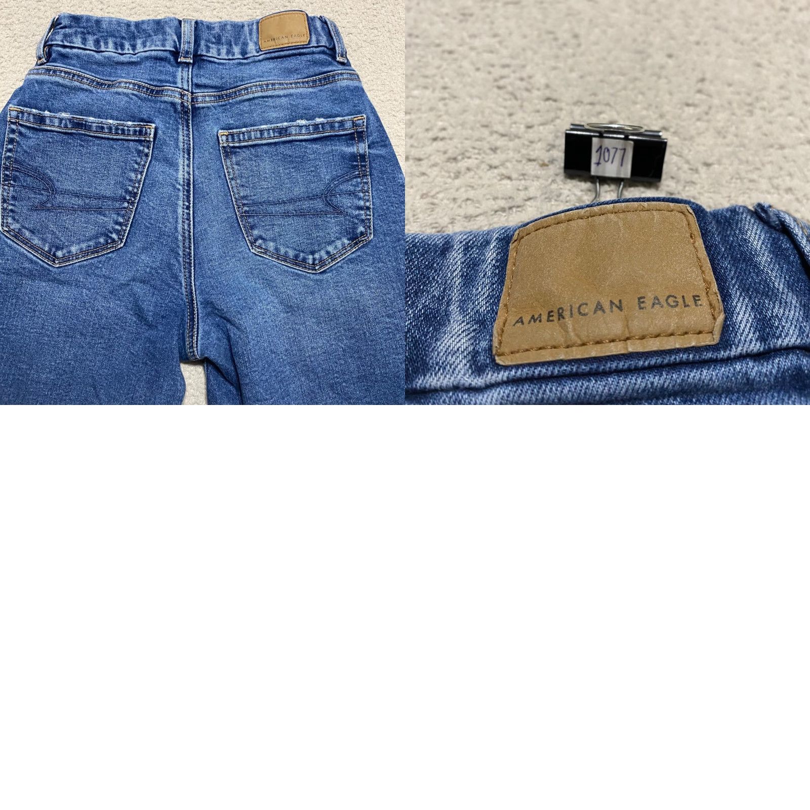 American Eagle Outfitters American Eagle Outfitters Jeans Women Mom Jean Blue Denim Medium Wash High Rise 0 with Stretch 5-Pocket Design Womens Jeans Size 25" / US 0 / IT 36 - 9 Thumbnail