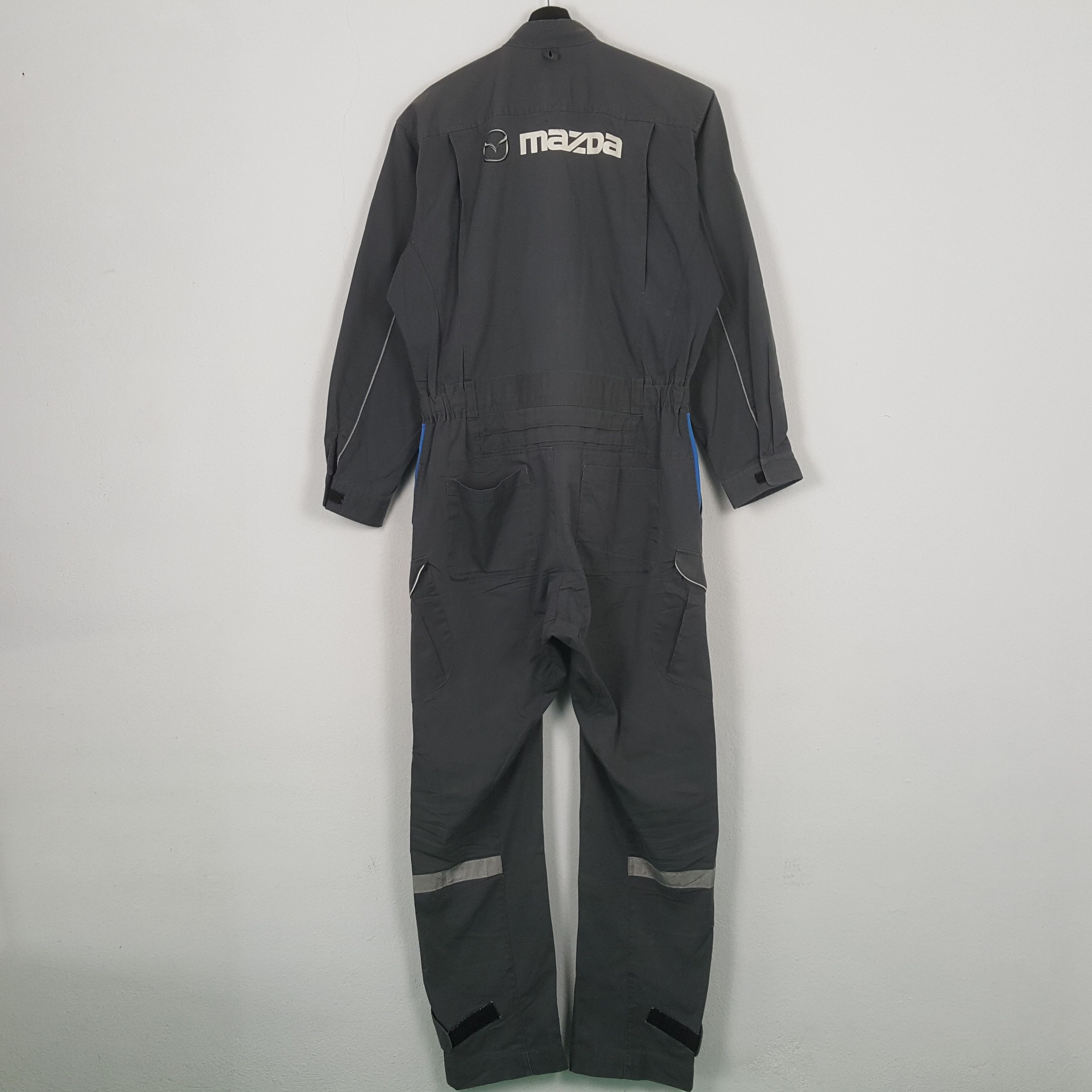 Vintage Mazda Japanese Motorsports Coverall Jacket RR27 Size US XL / EU 56 / 4 - 1 Thumbnail