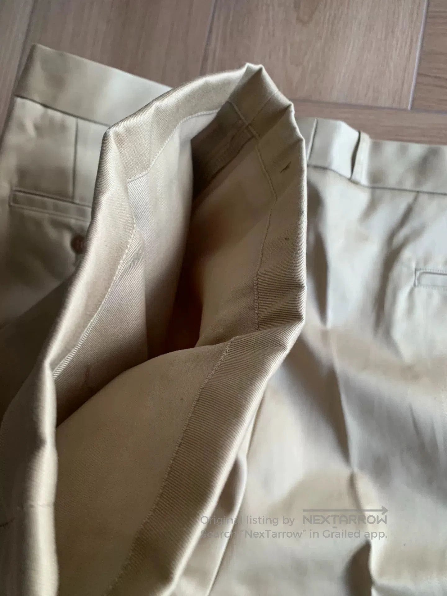 Japanese Brand beige wide. Size US 34 / EU 50 - 8 Thumbnail