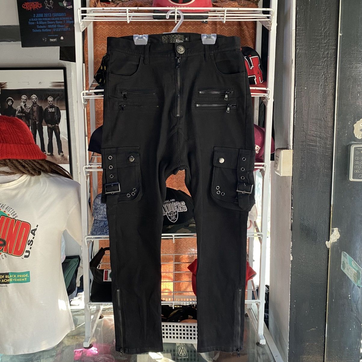 Japanese Brand 💥BONDAGE💥Archival Xfrm Japan Sick Punk Style Cargo Denim Size US 32 / EU 48 - 1 Thumbnail