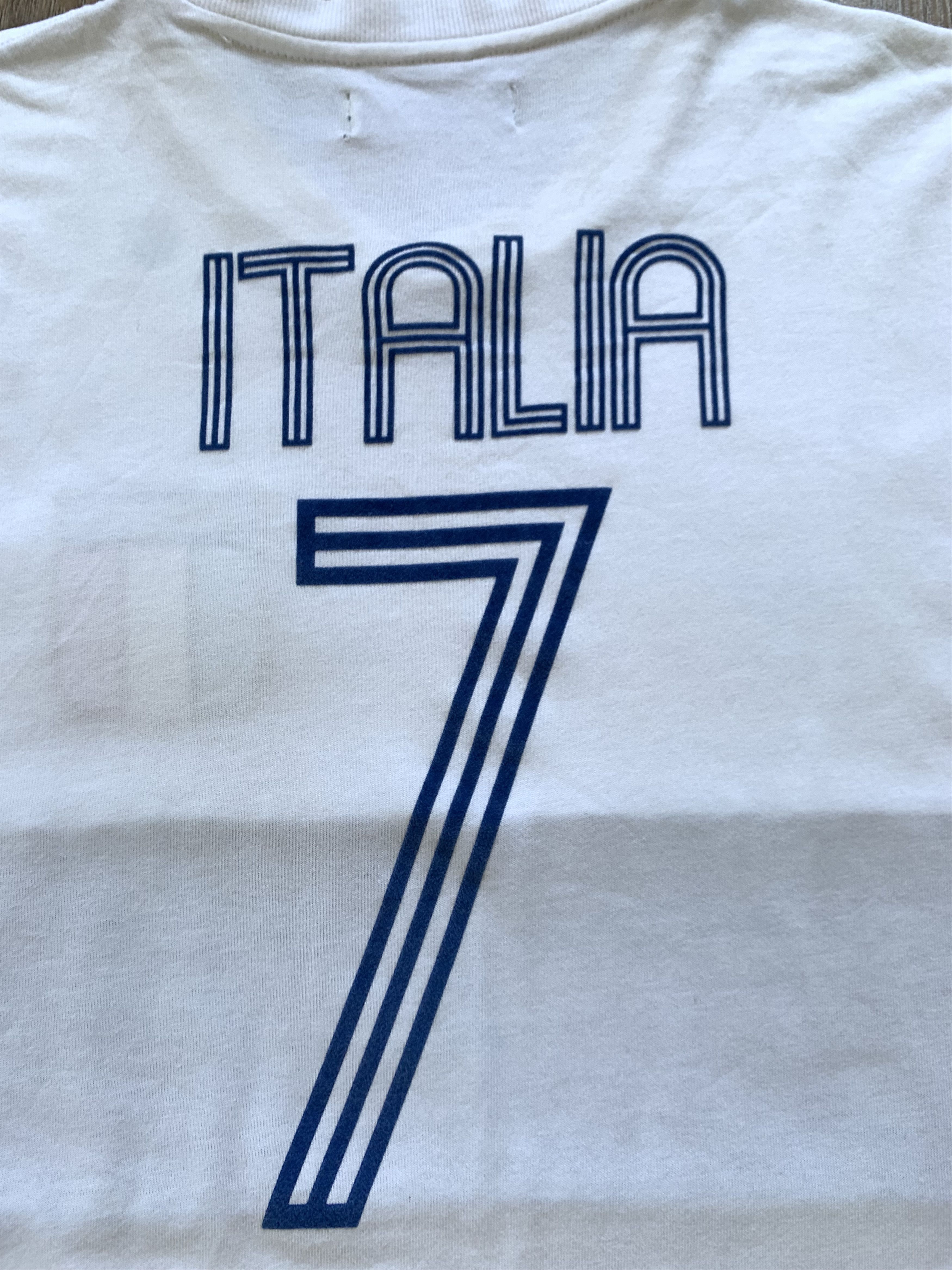 Adidas × Vintage Adidas Italia 7 Vintage White T Shirt 2011 Size US M / EU 48-50 / 2 - 6 Thumbnail