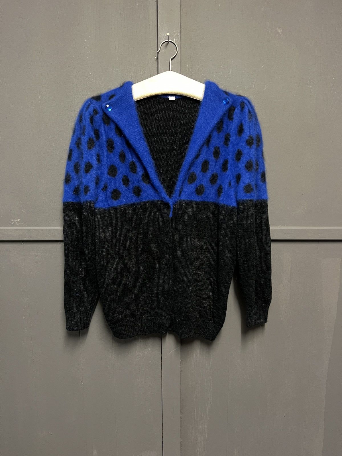 Vintage Vintage mohair shoulder cardigan Size US M / EU 48-50 / 2 - 1 Thumbnail