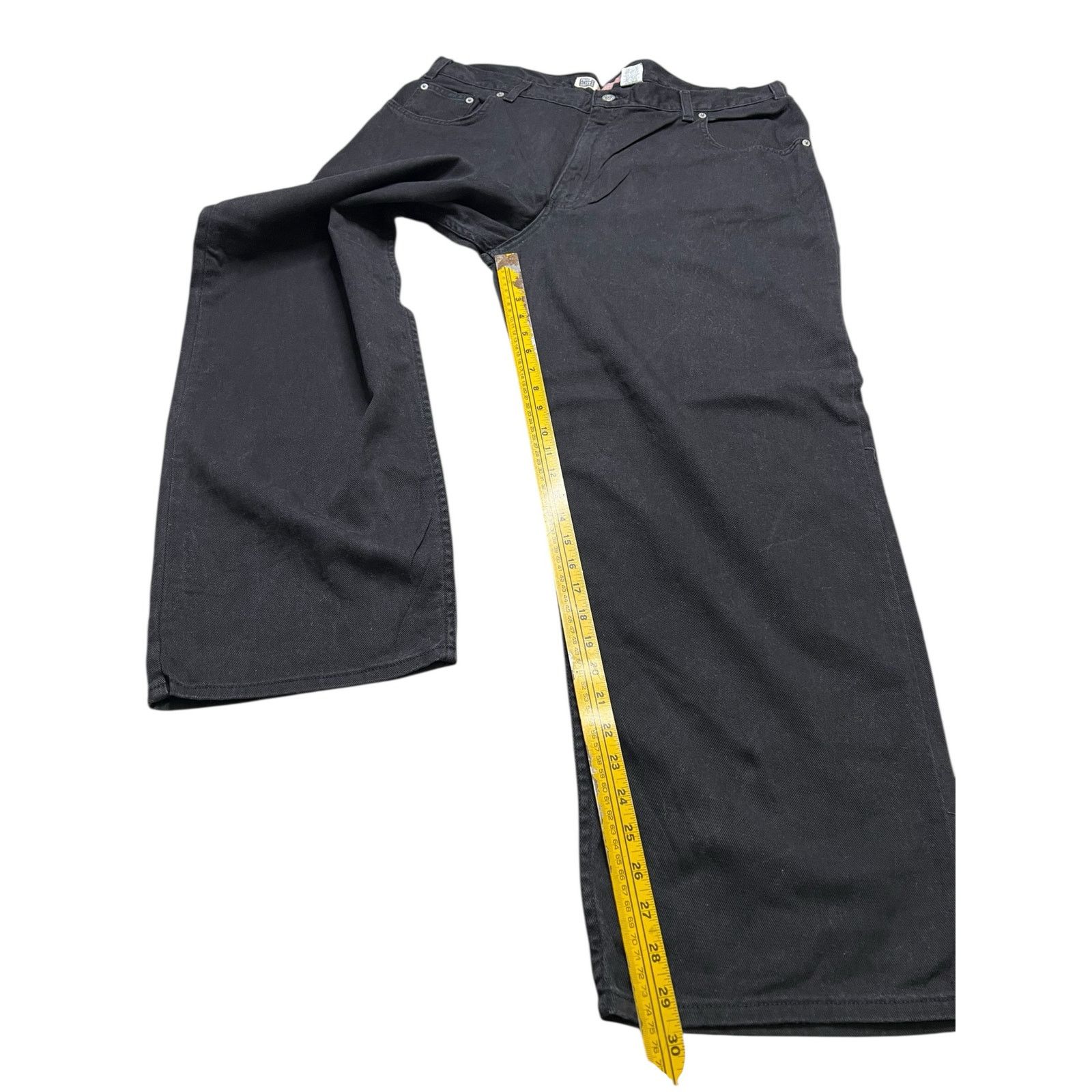 Faded Glory Vintage 90s Faded Glory Utility Black Denim Work Pants Sz 40 Size US 40 / EU 56 - 5 Thumbnail