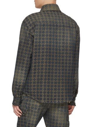 Amiri o1h1sh10525 Ma Quad Jacquard Overshirt in Dark Blue Size US M / EU 48-50 / 2 - 3 Thumbnail