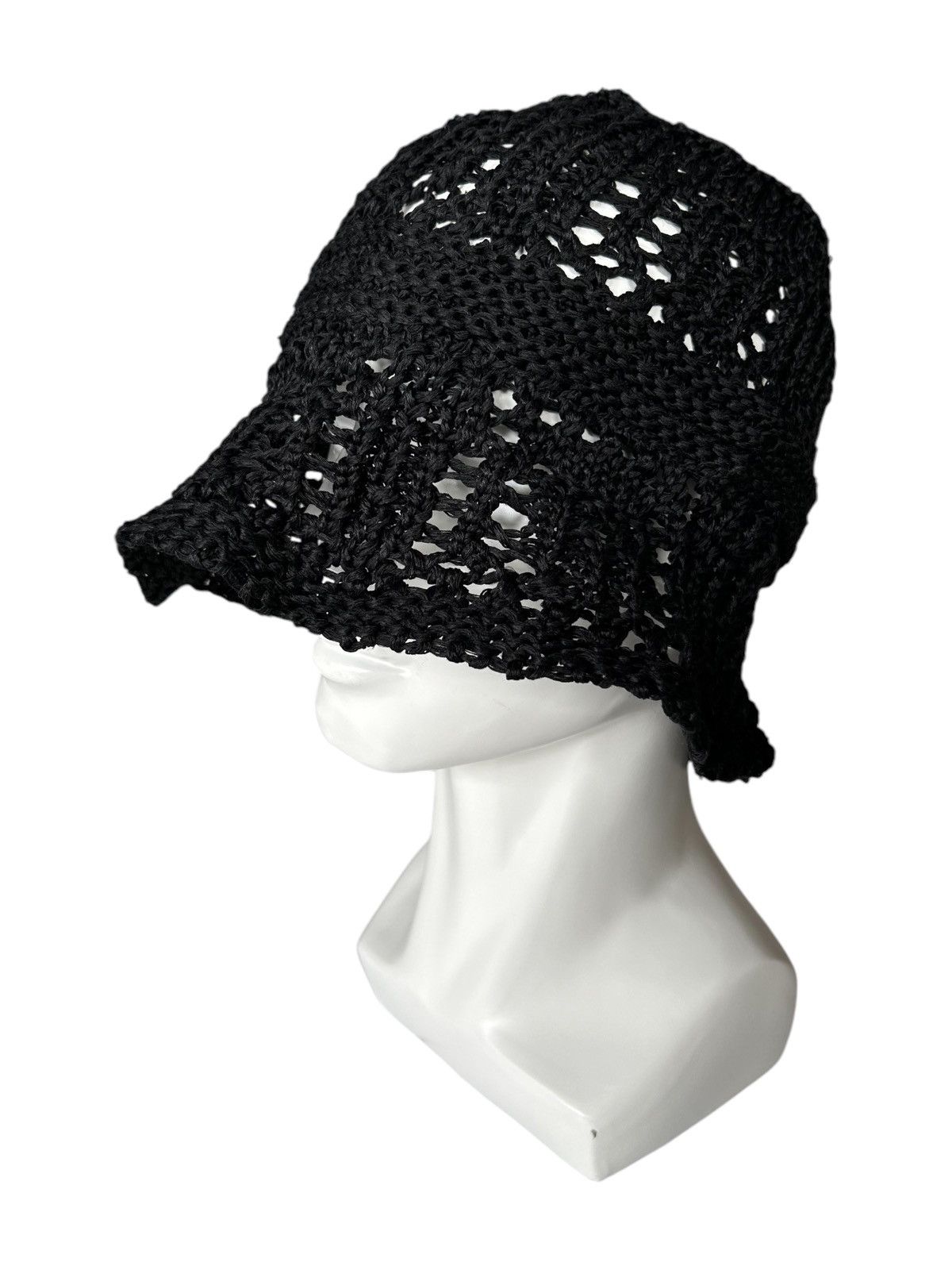 Japanese Brand × Kapital × Vintage Japanese Brand Gu Crochet Knitted Bucket Hats ☠️🎌 Size ONE SIZE - 3 Thumbnail