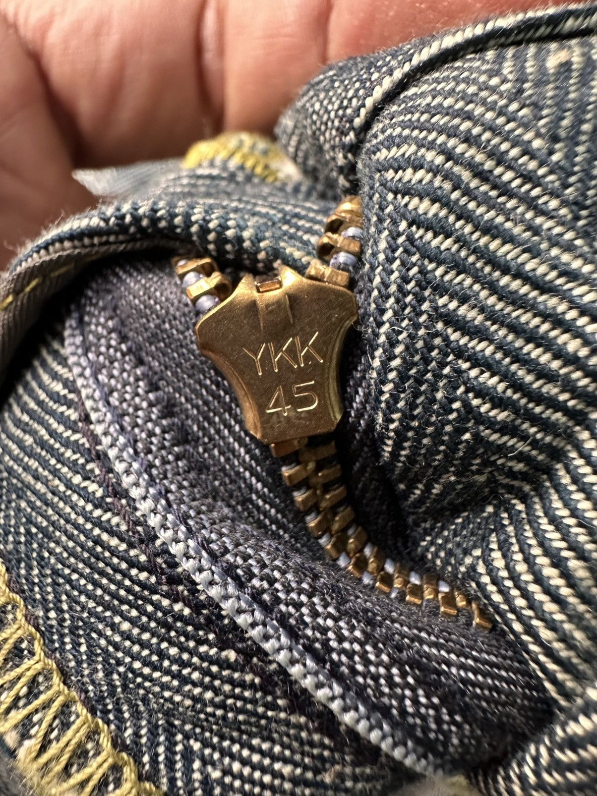 If Six Was Nine × Japanese Brand × Le Grande Bleu (L.G.B.) Blue Way Carpenter Flared Jeans Size 31" - 10 Thumbnail