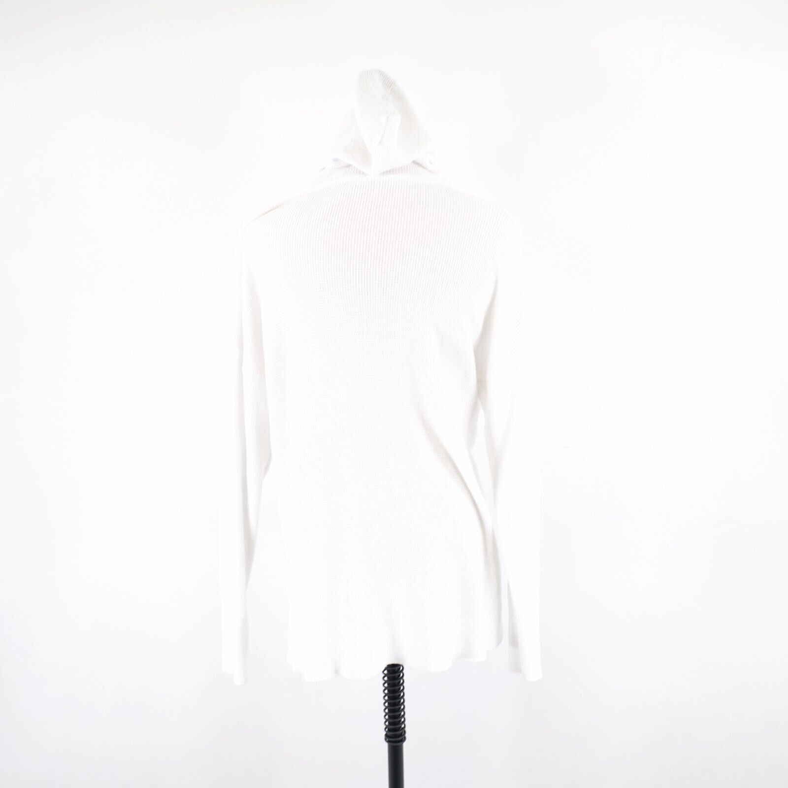 Michael Kors Michael Kors White Waffle Knit Hooded Sweater Large Cotton B Size L / US 10 / IT 46 - 6 Thumbnail